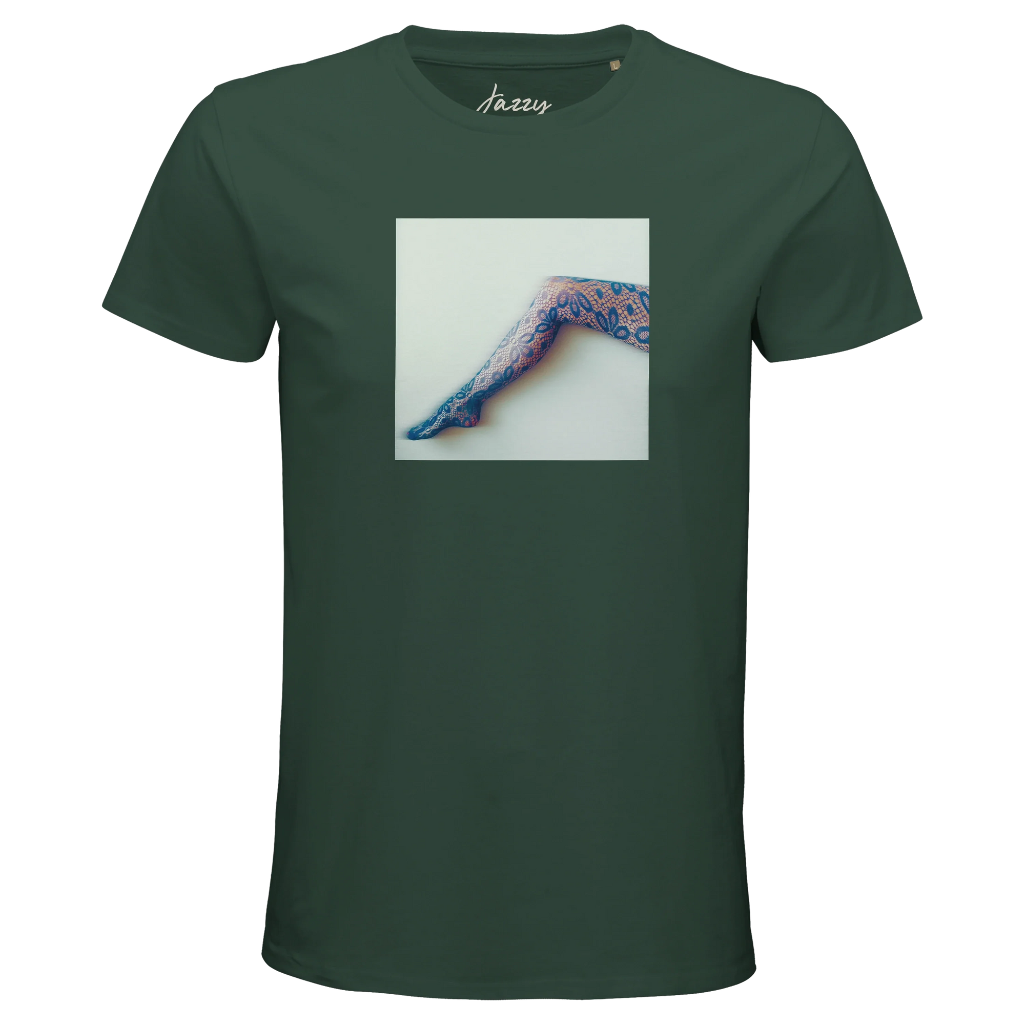 Jazzy - "Lacey Leg" T-shirt Bottle Green 1