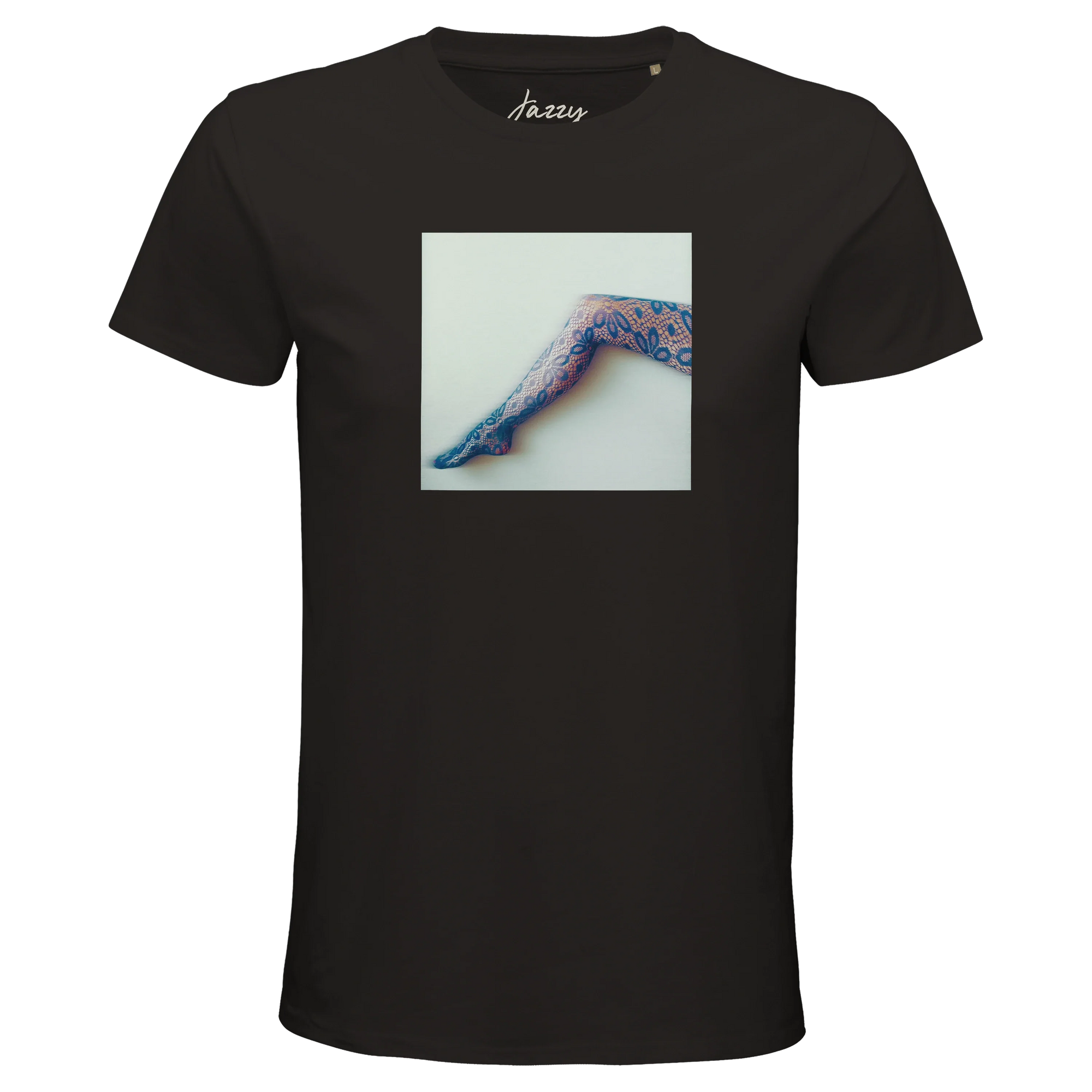 Jazzy - "Lacey Leg" T-shirt Deep Black 1