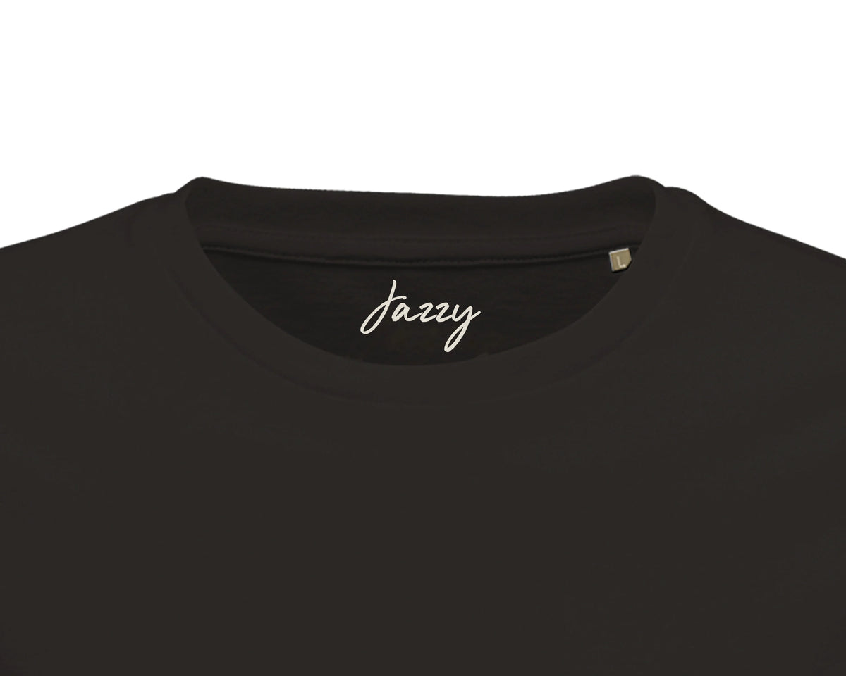 Jazzy - "Lacey Leg" T-shirt Deep Black 2