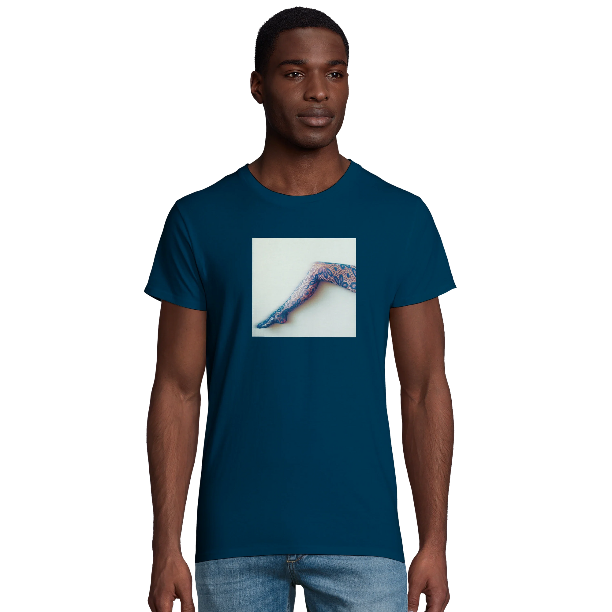 Jazzy - "Lacey Leg" T-shirt denim 3