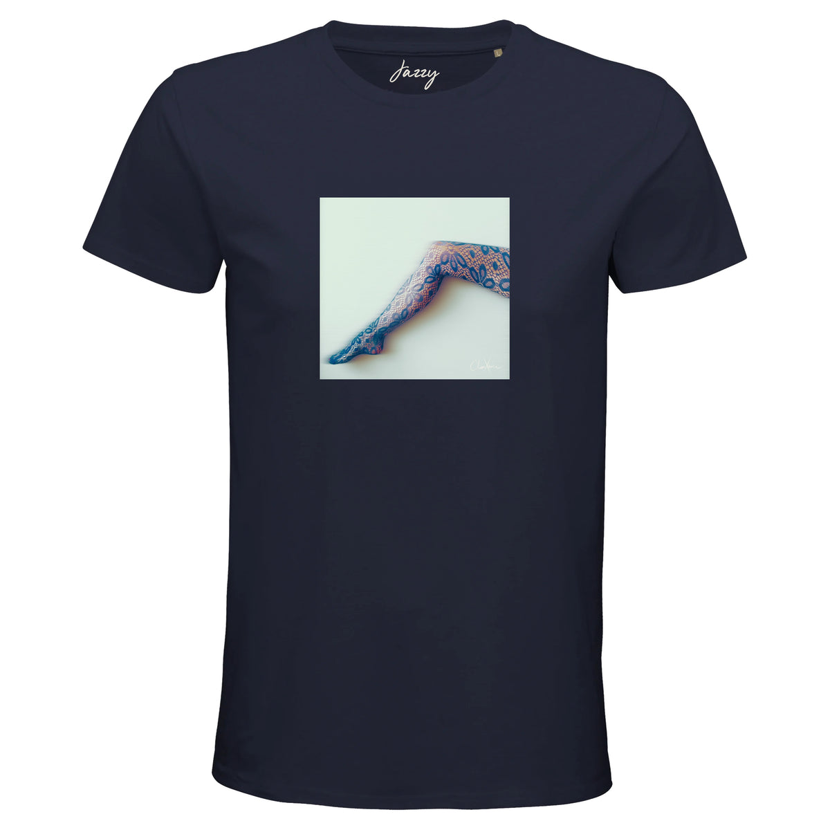 Jazzy - "Lacey Leg" T-shirt French Navy 1