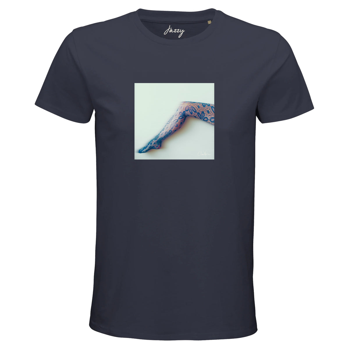 Jazzy - "Lacey Leg" T-shirt mouse grey 1