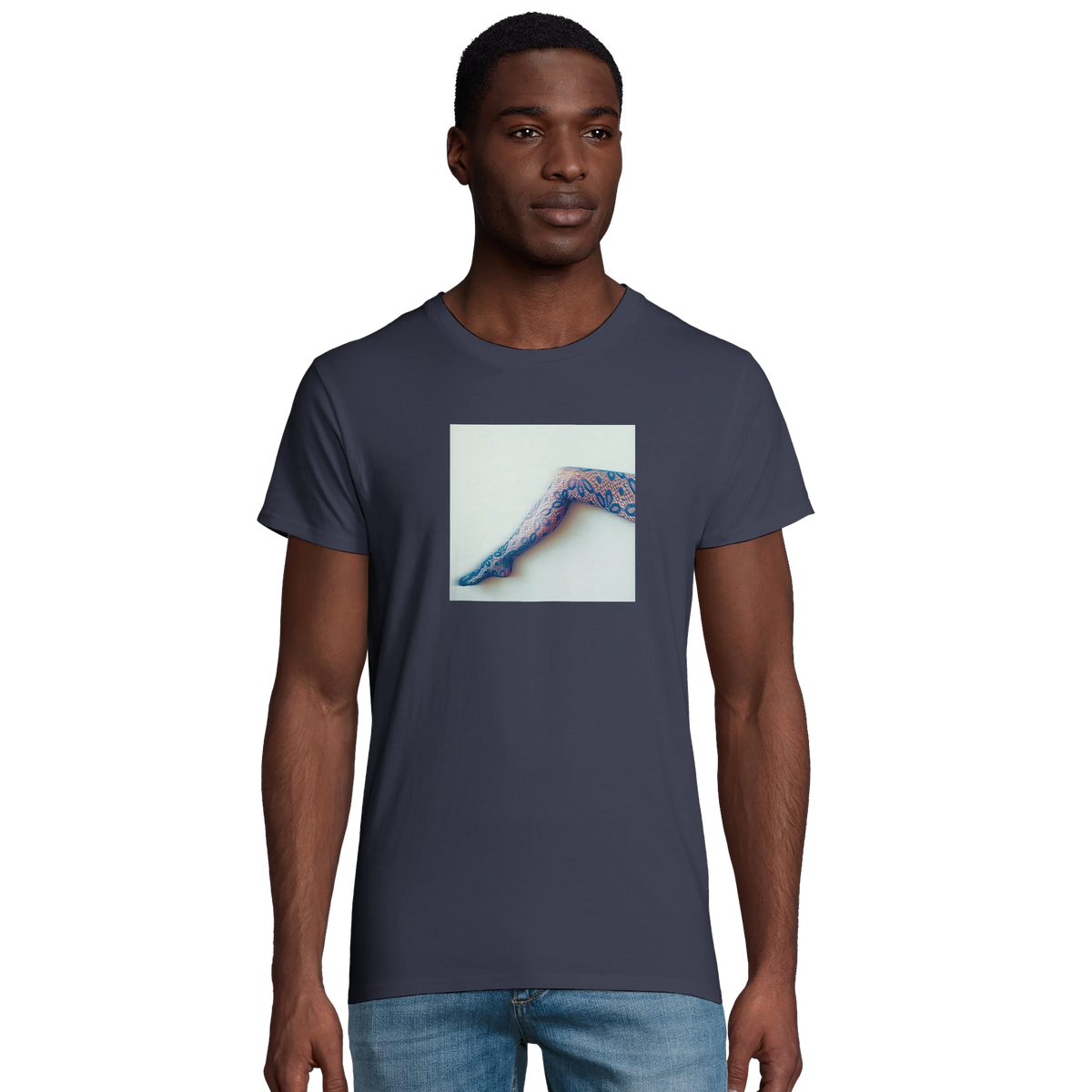 Jazzy - "Lacey Leg" T-shirt mouse grey 3