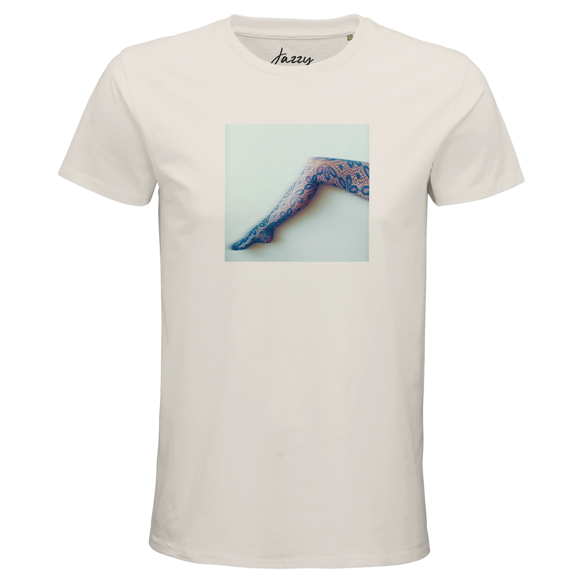Jazzy - "Lacey Leg" T-shirt Off White 1