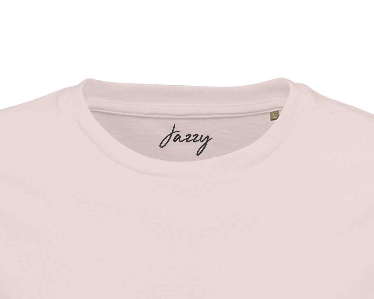 Jazzy - "Lacey Leg" T-shirt Pale Pink 2