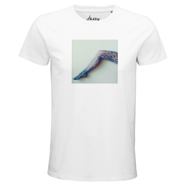Jazzy - "Lacey Leg" T-shirt White 1