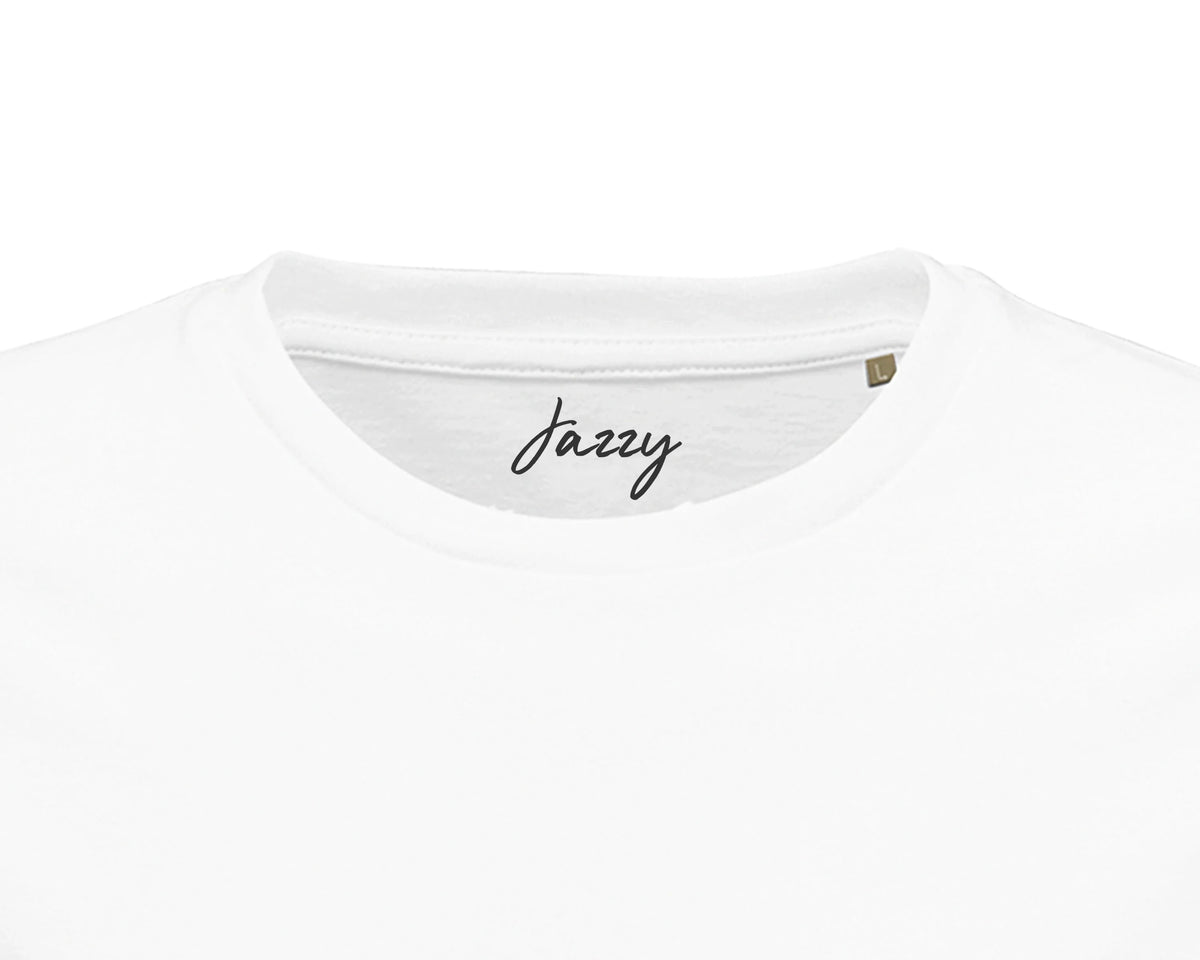 Jazzy - "Lacey Leg" T-shirt White 2