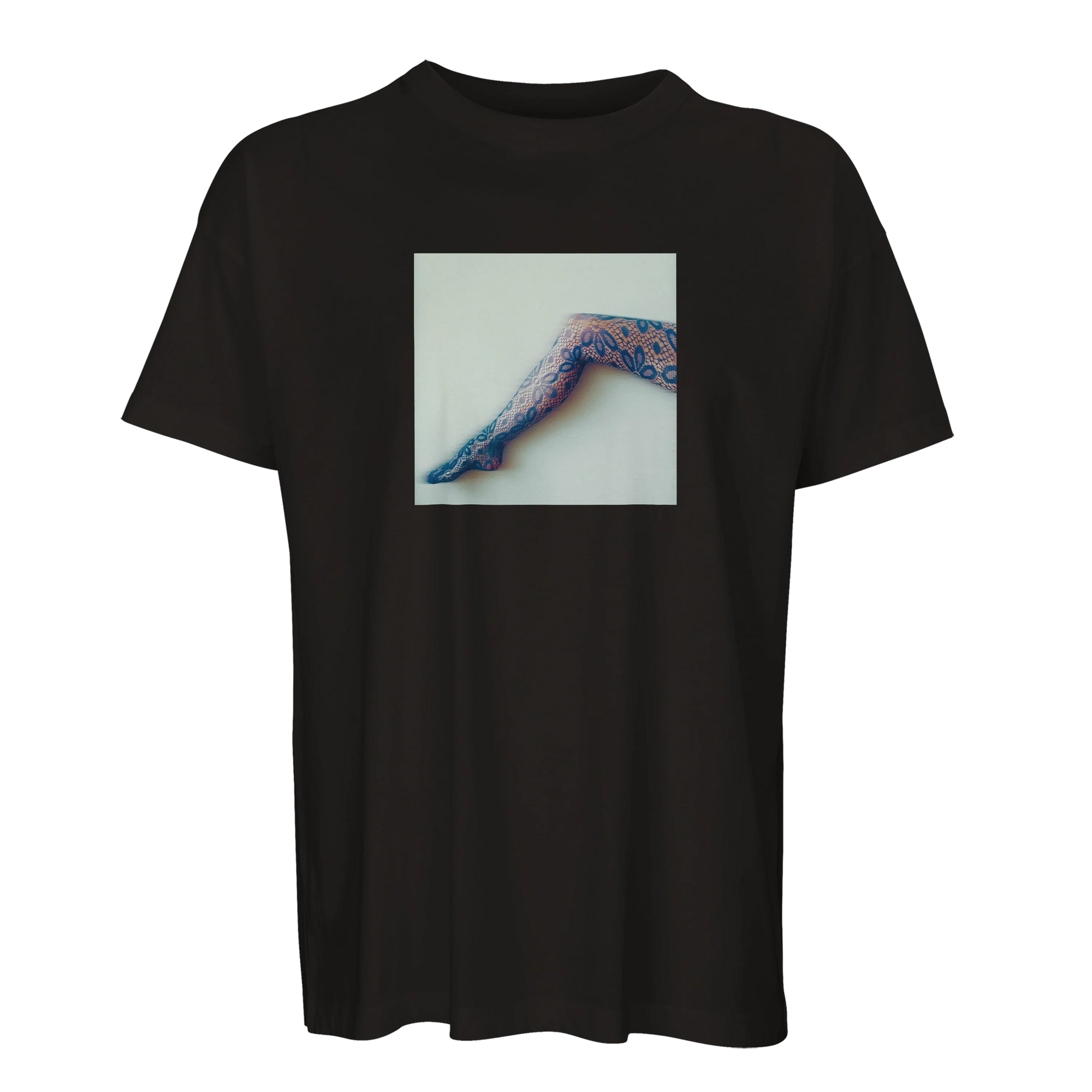 Jazzy - "Lacey Leg" T-shirt Deep Black 1