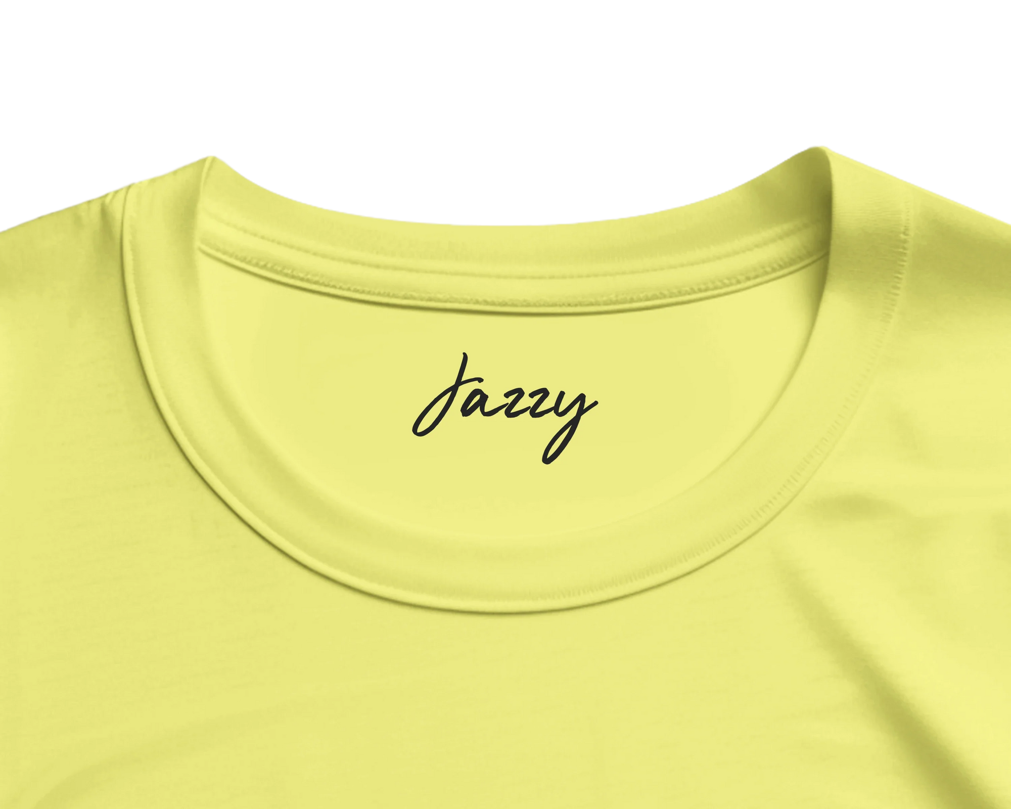 Jazzy - "Lacey Leg" T-shirt Light Yellow 2