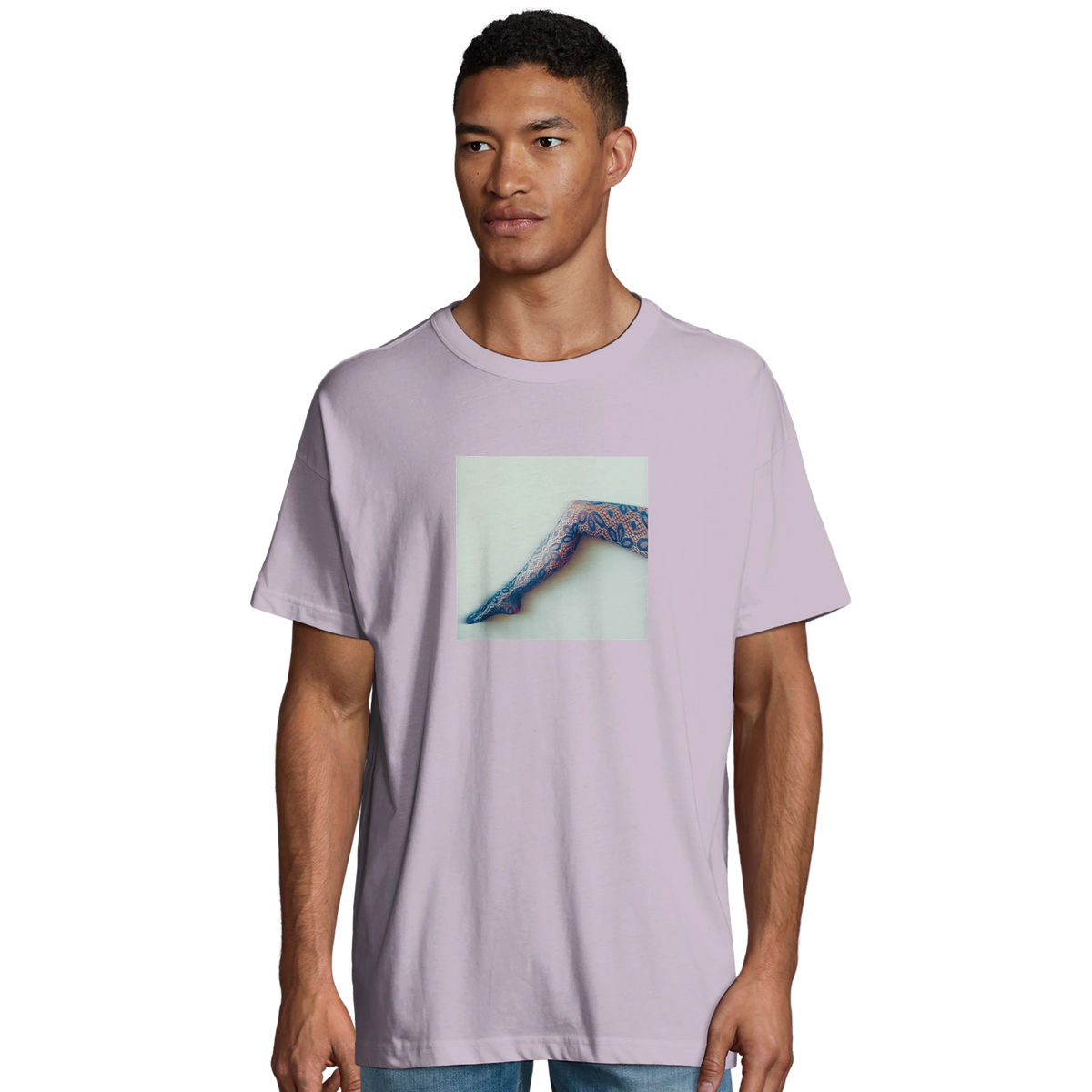 Jazzy - "Lacey Leg" T-shirt lilak 3