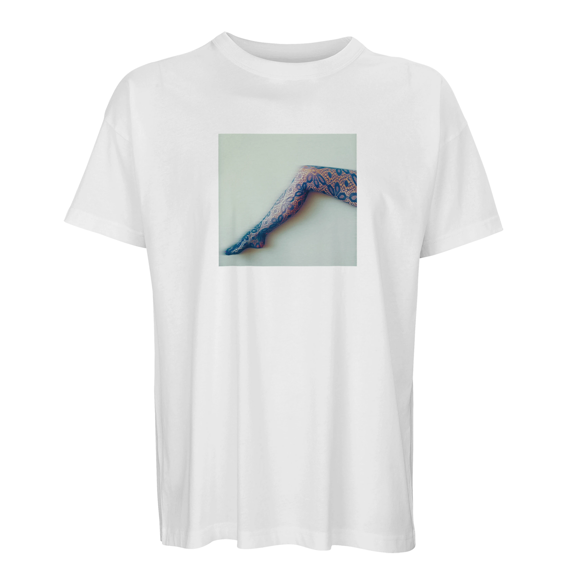 Jazzy - "Lacey Leg" T-shirt White S 3