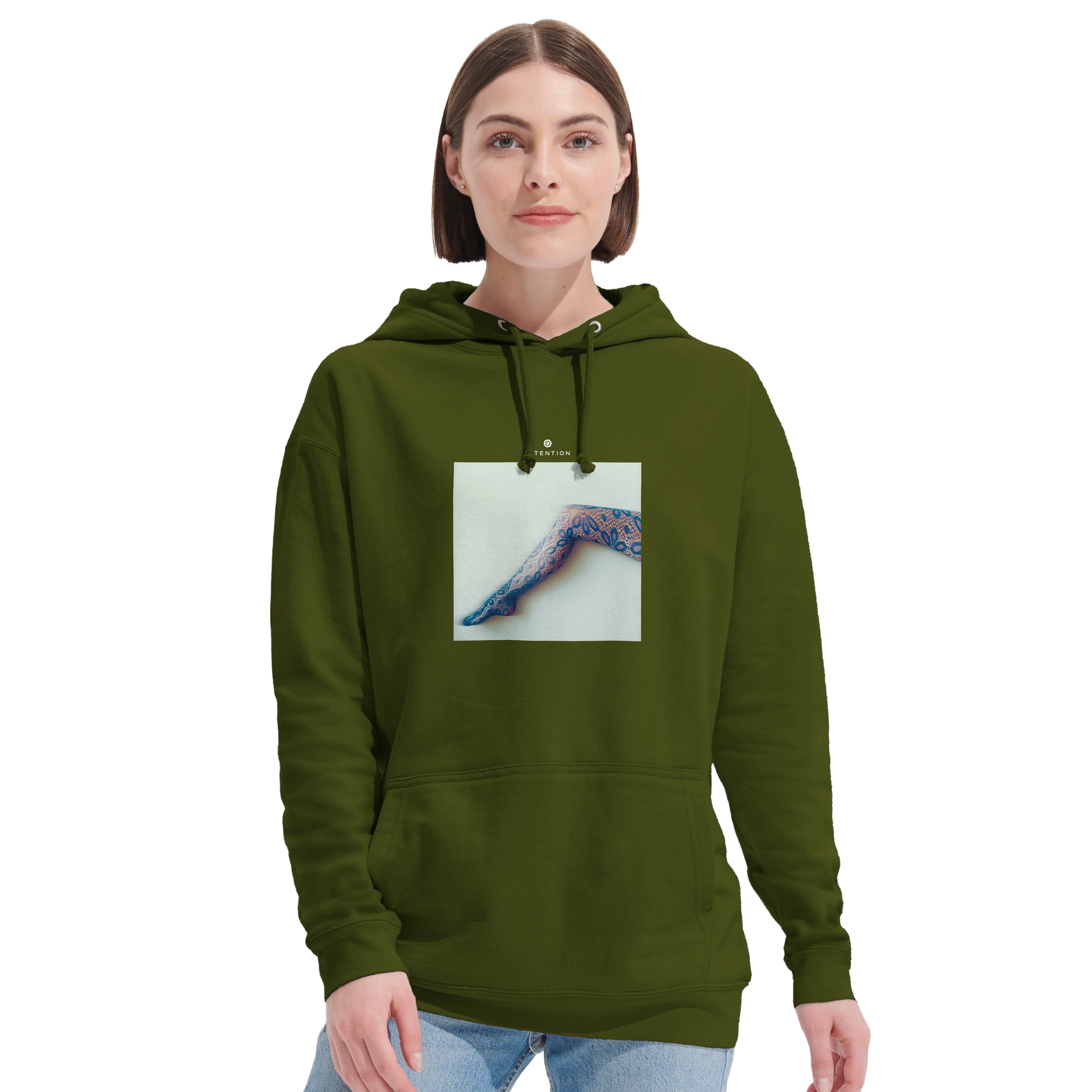 Jazzy - "Lacey Leg" Hoodie Army XS 5