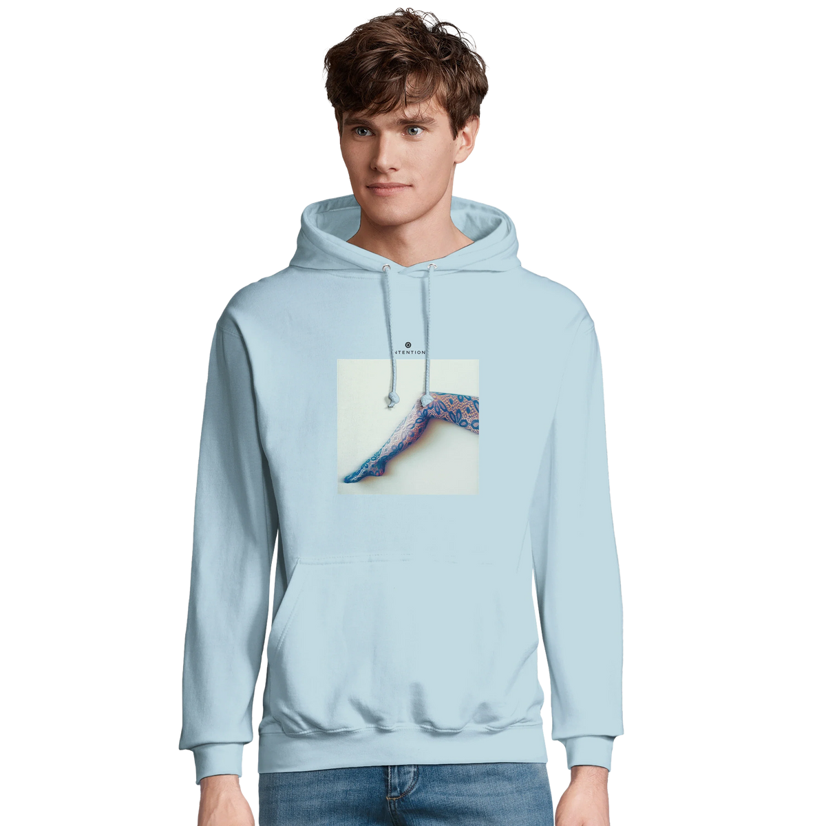 Jazzy - "Lacey Leg" Hoodie creamy blue 3