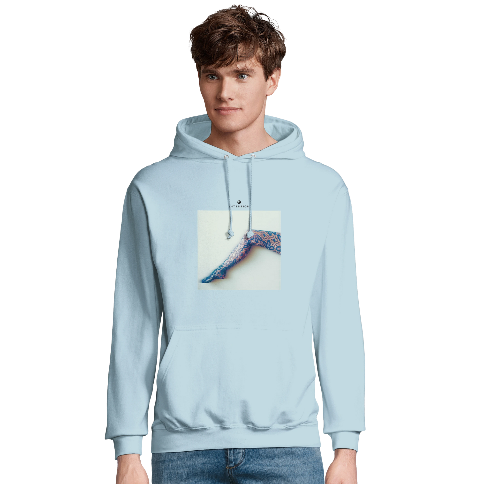 Jazzy - "Lacey Leg" Hoodie creamy blue XS 3