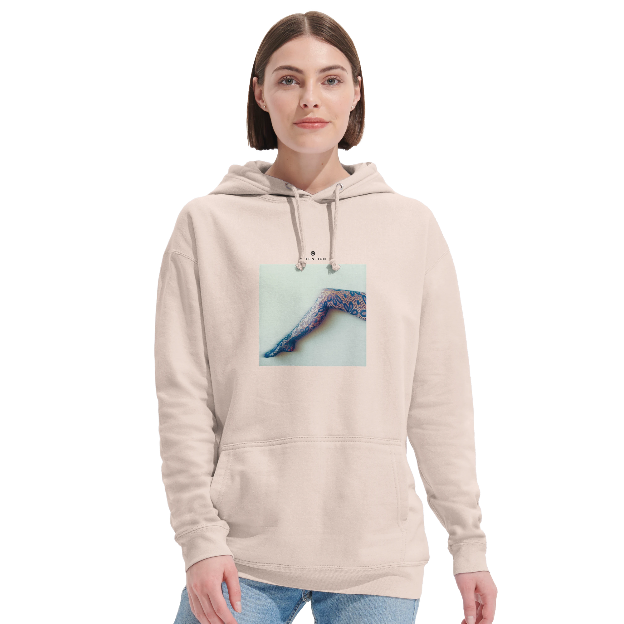 Jazzy - "Lacey Leg" Hoodie creamy pink XS 5