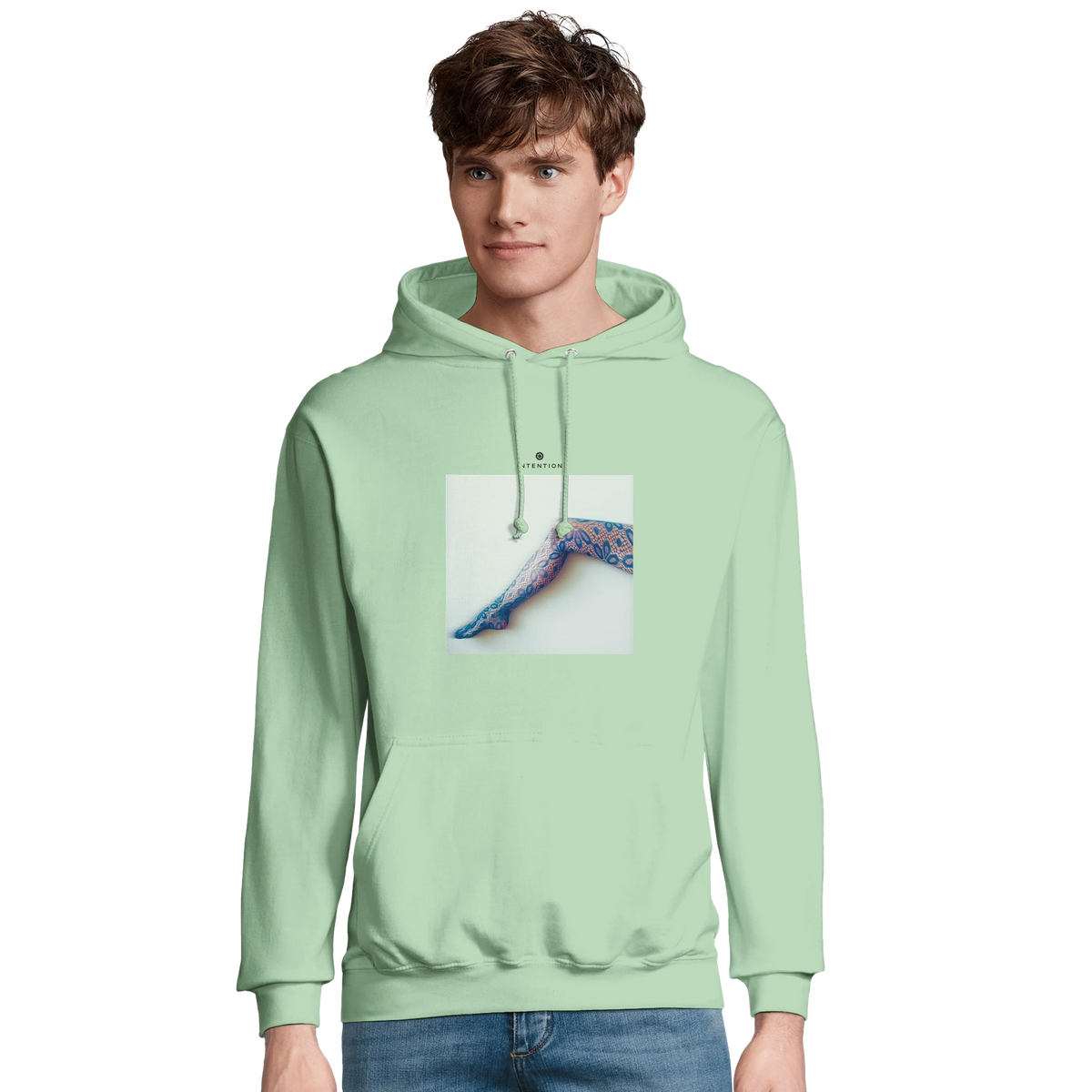 Jazzy - "Lacey Leg" Hoodie frozen green 3