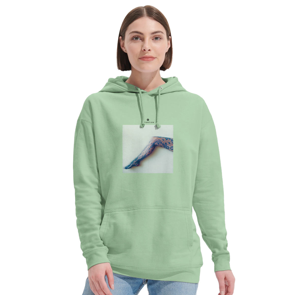 Jazzy - "Lacey Leg" Hoodie frozen green 5
