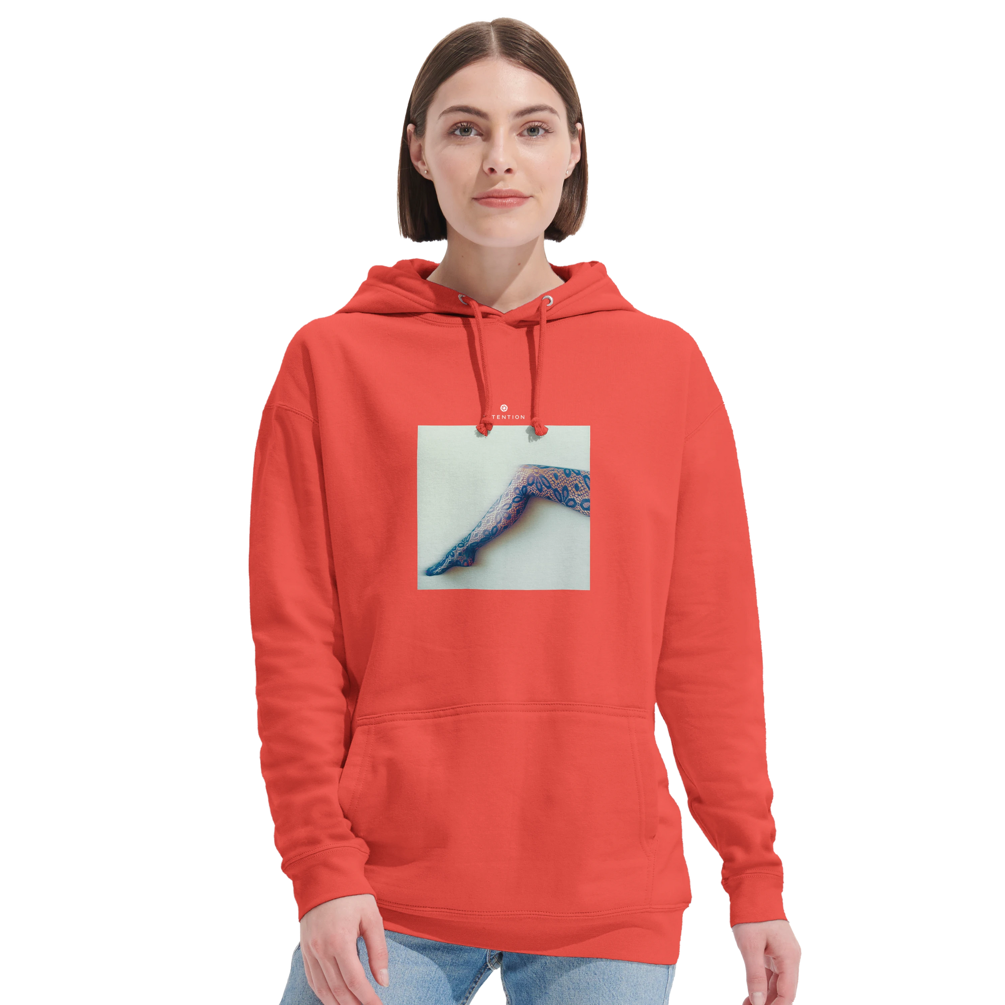 Jazzy - "Lacey Leg" Hoodie pop orange XS 5