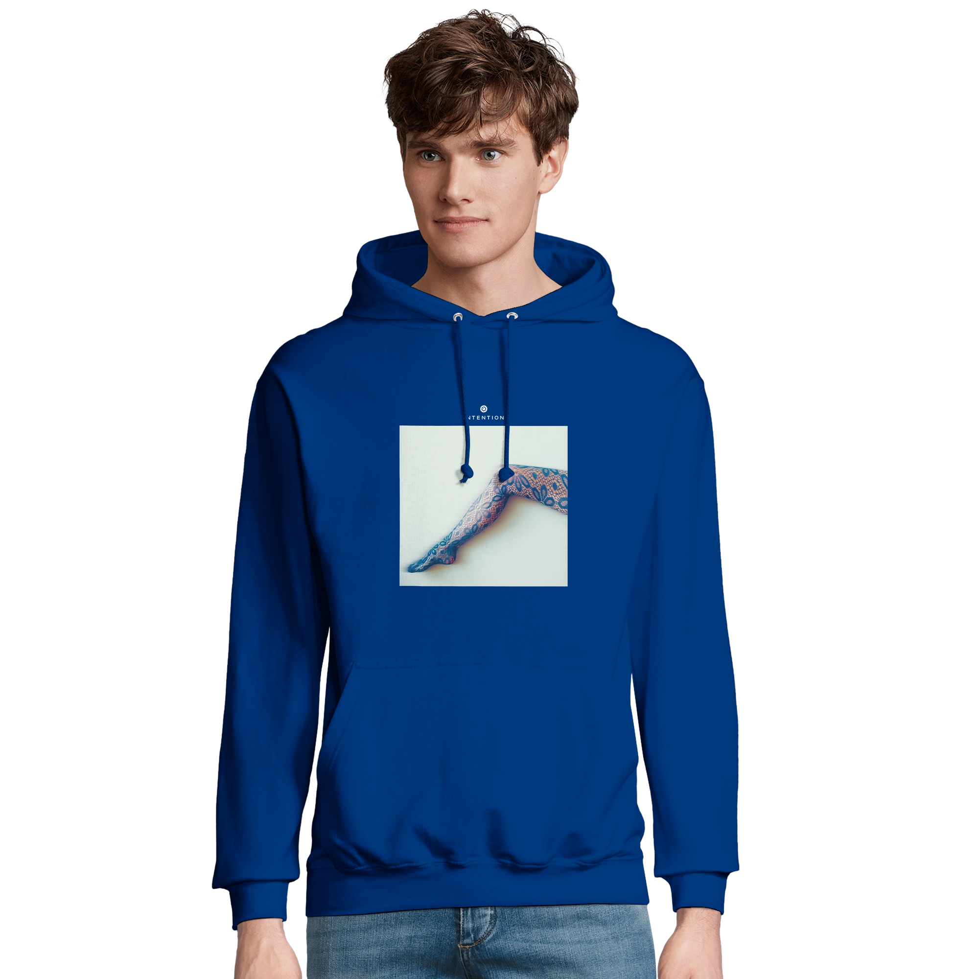 Jazzy - "Lacey Leg" Hoodie Royal Blue XS 3