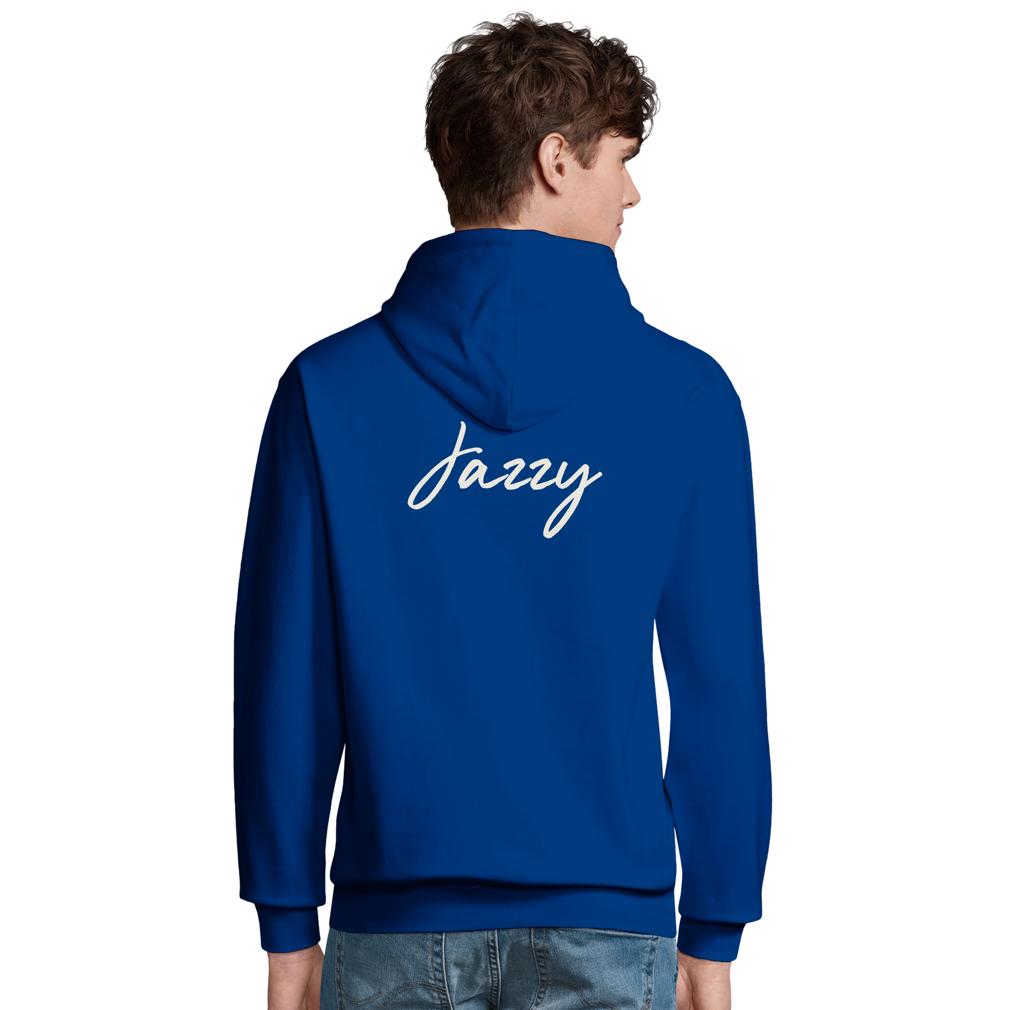 Jazzy - "Lacey Leg" Hoodie Royal Blue XS 4
