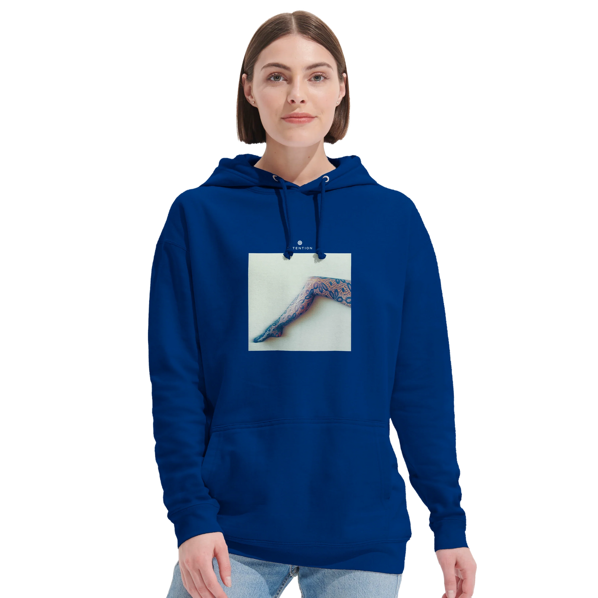 Jazzy - "Lacey Leg" Hoodie Royal Blue 5