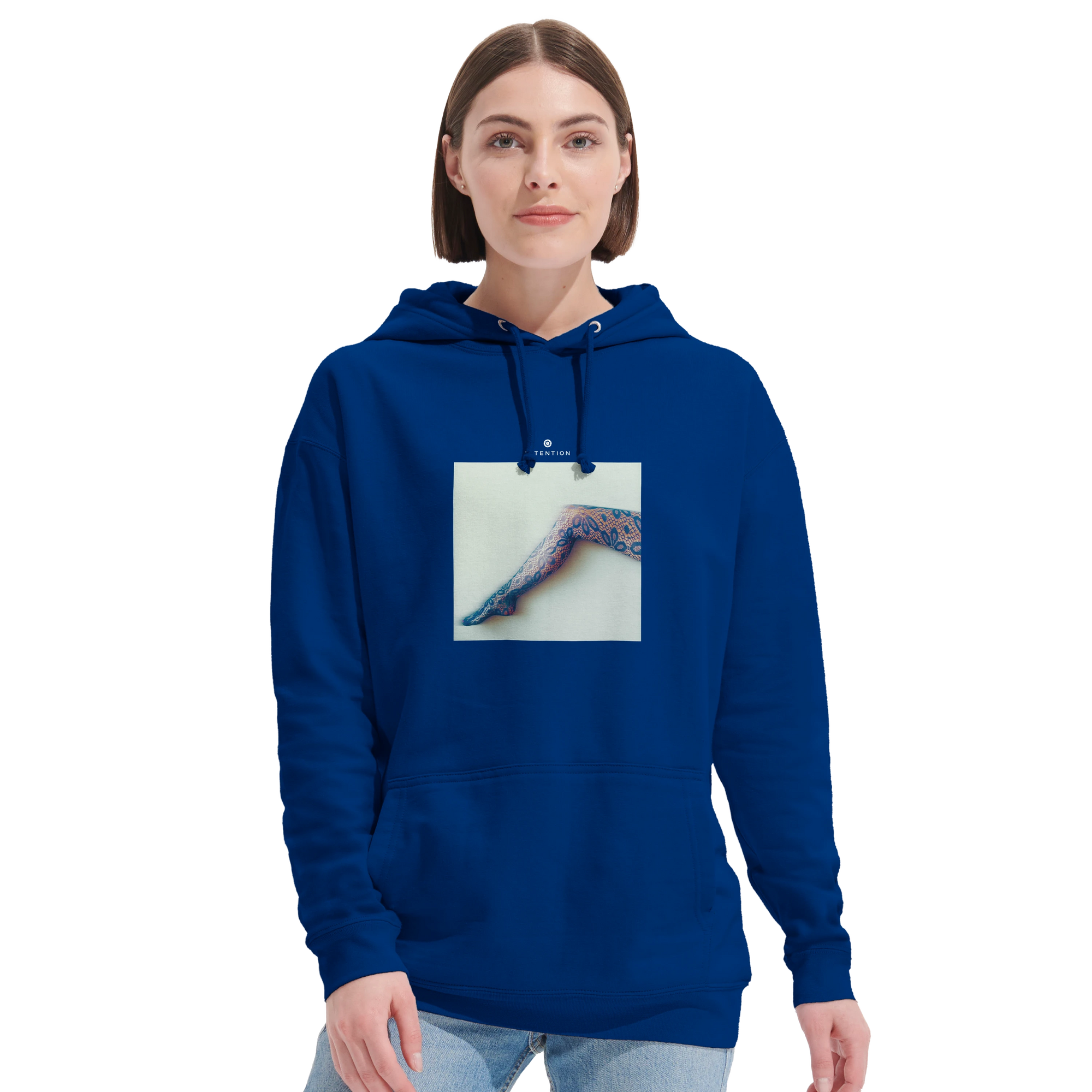 Jazzy - "Lacey Leg" Hoodie Royal Blue XS 5