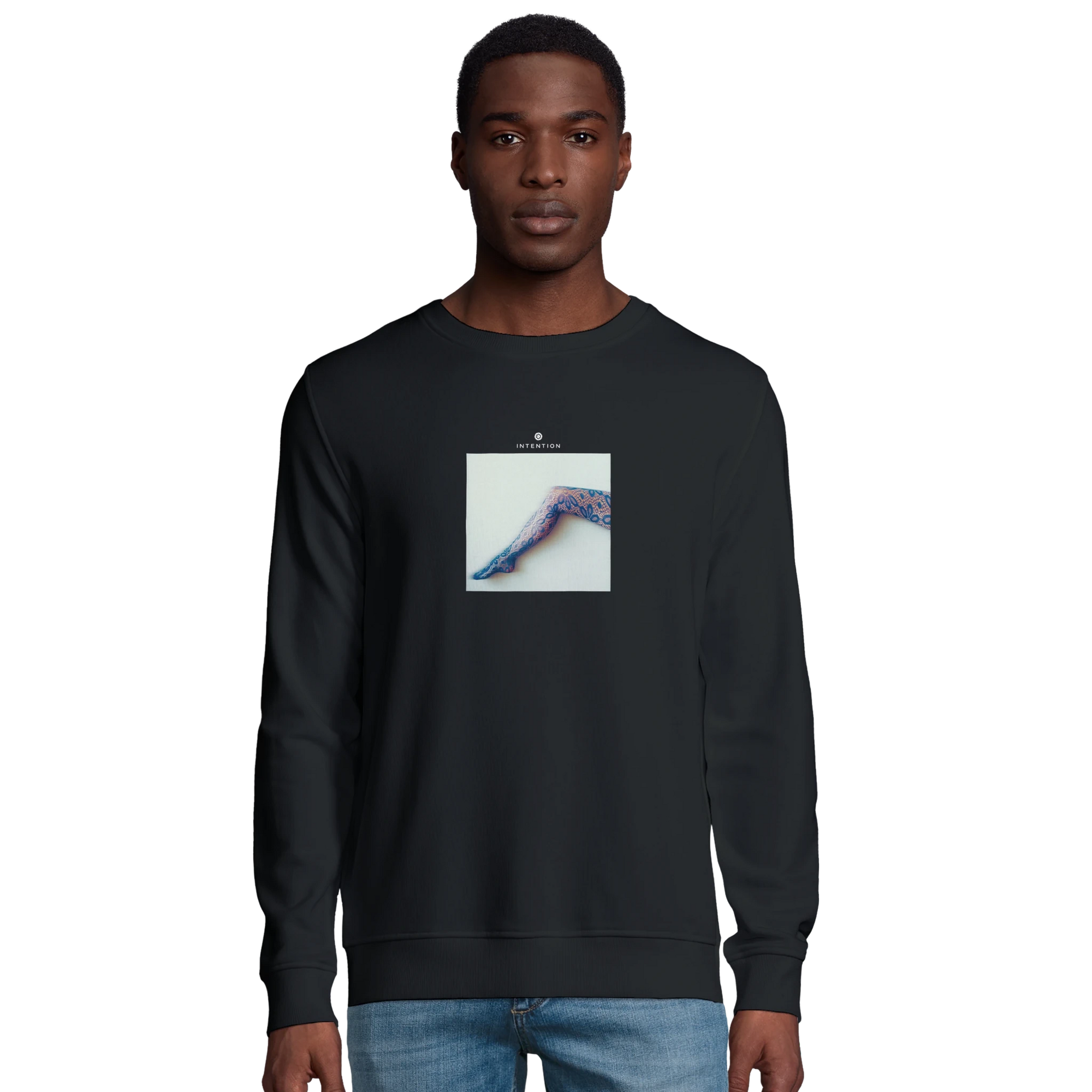 Jazzy - "Lacey Leg" Sweatshirt Black XS 3