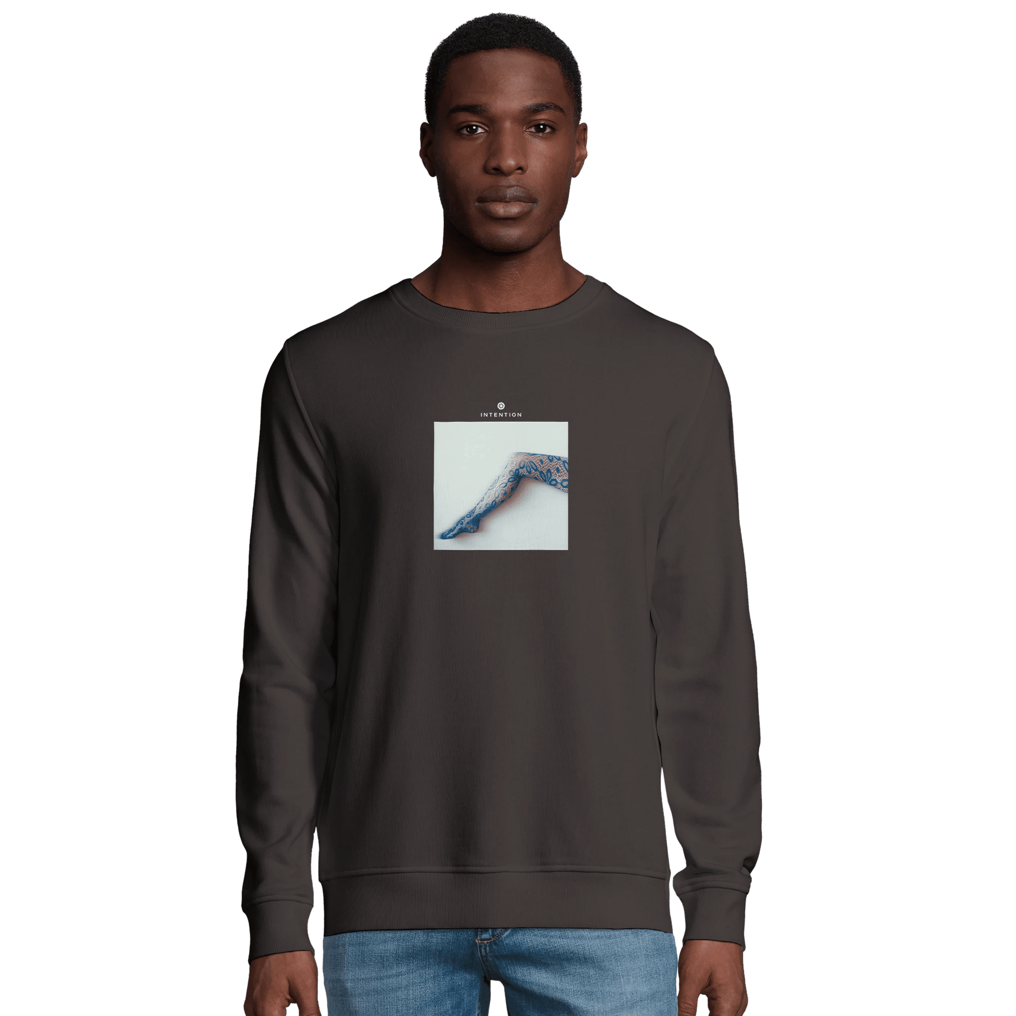 Jazzy - "Lacey Leg" Sweatshirt deep charcoal grey XS 4