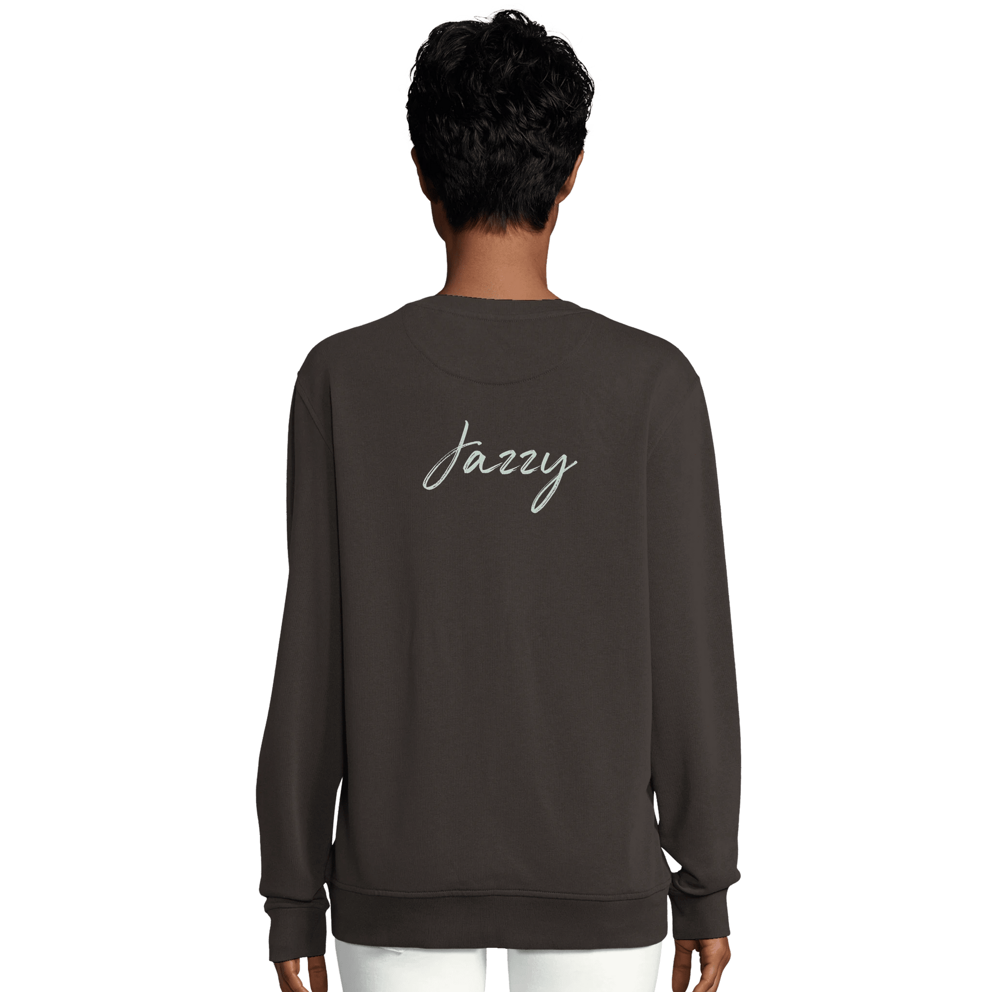 Jazzy - "Lacey Leg" Sweatshirt deep charcoal grey XS 7