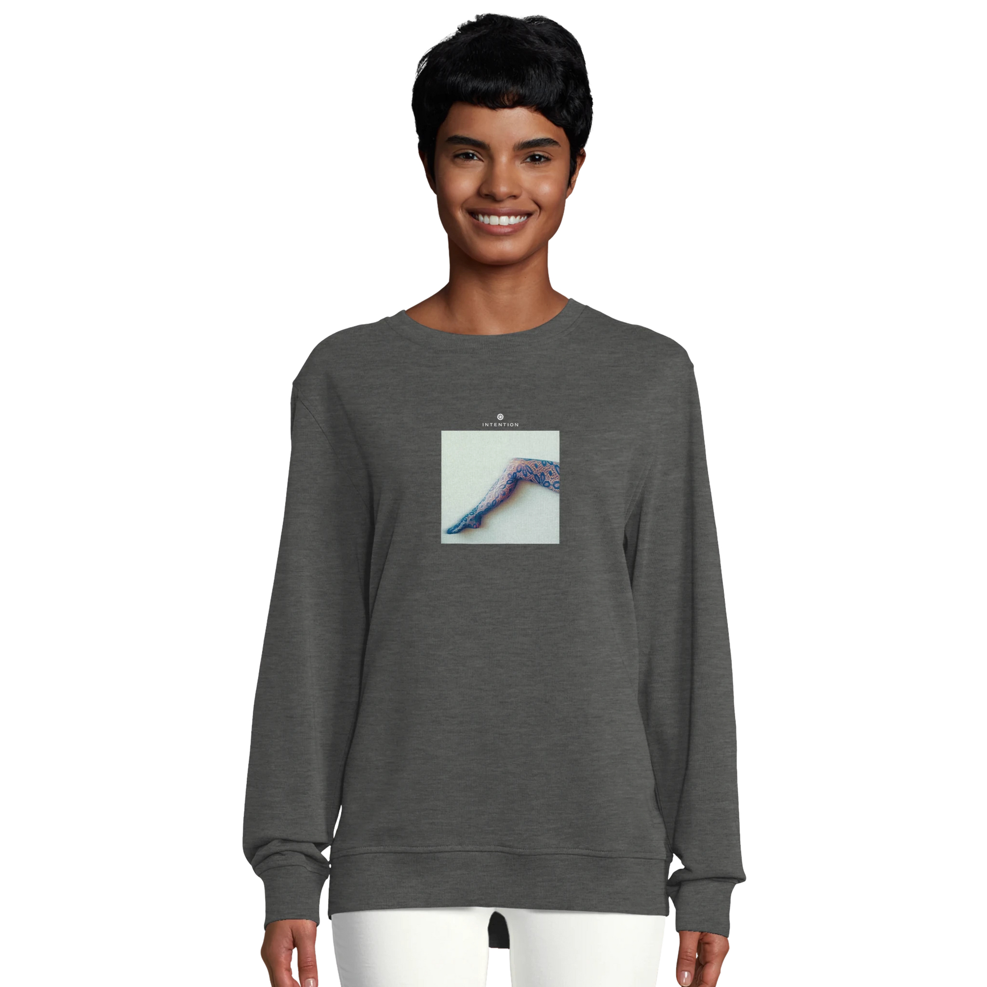 Jazzy - "Lacey Leg" Sweatshirt Grey Melange XS 5