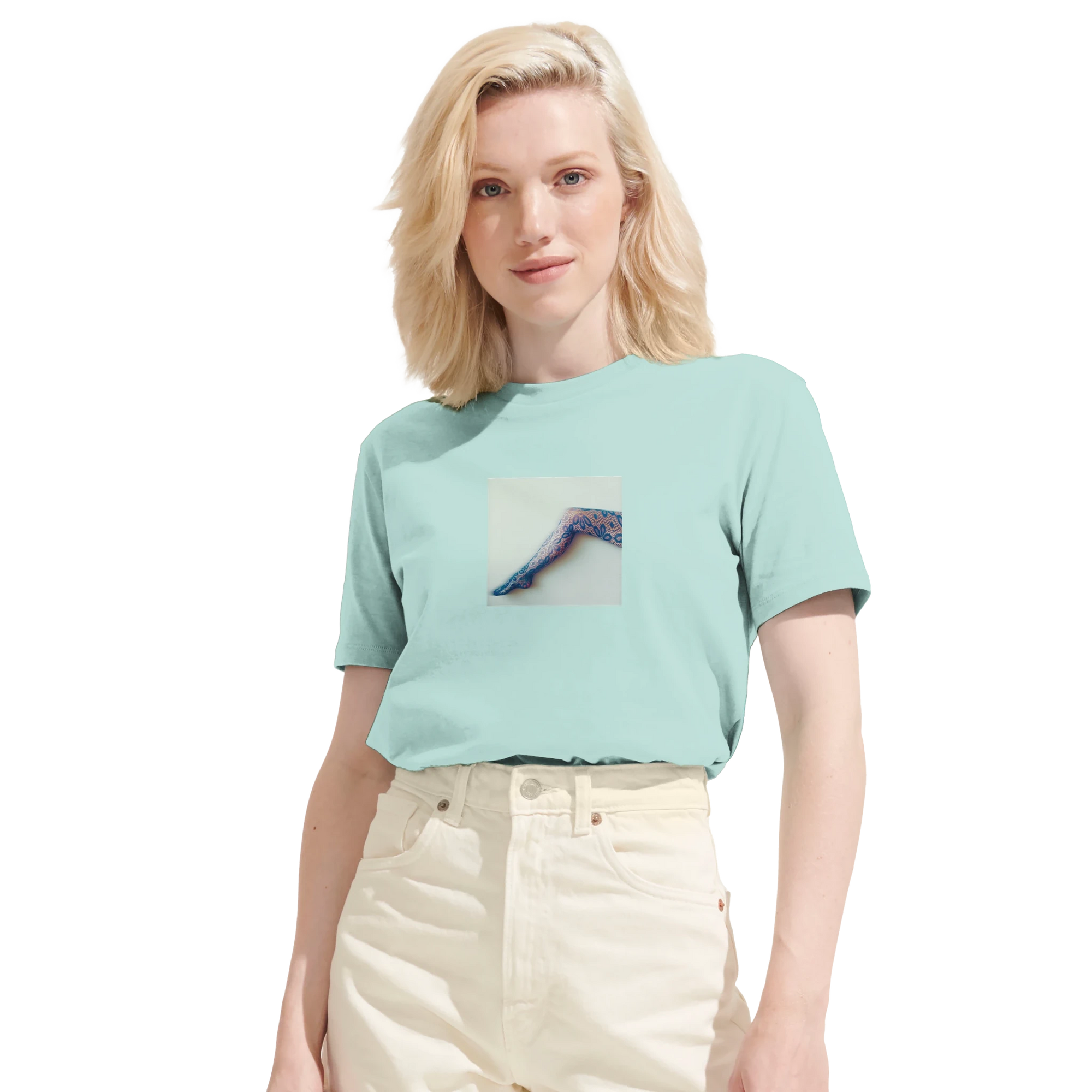 Jazzy - "Lacey Leg" T-shirt arctic blue XS 6