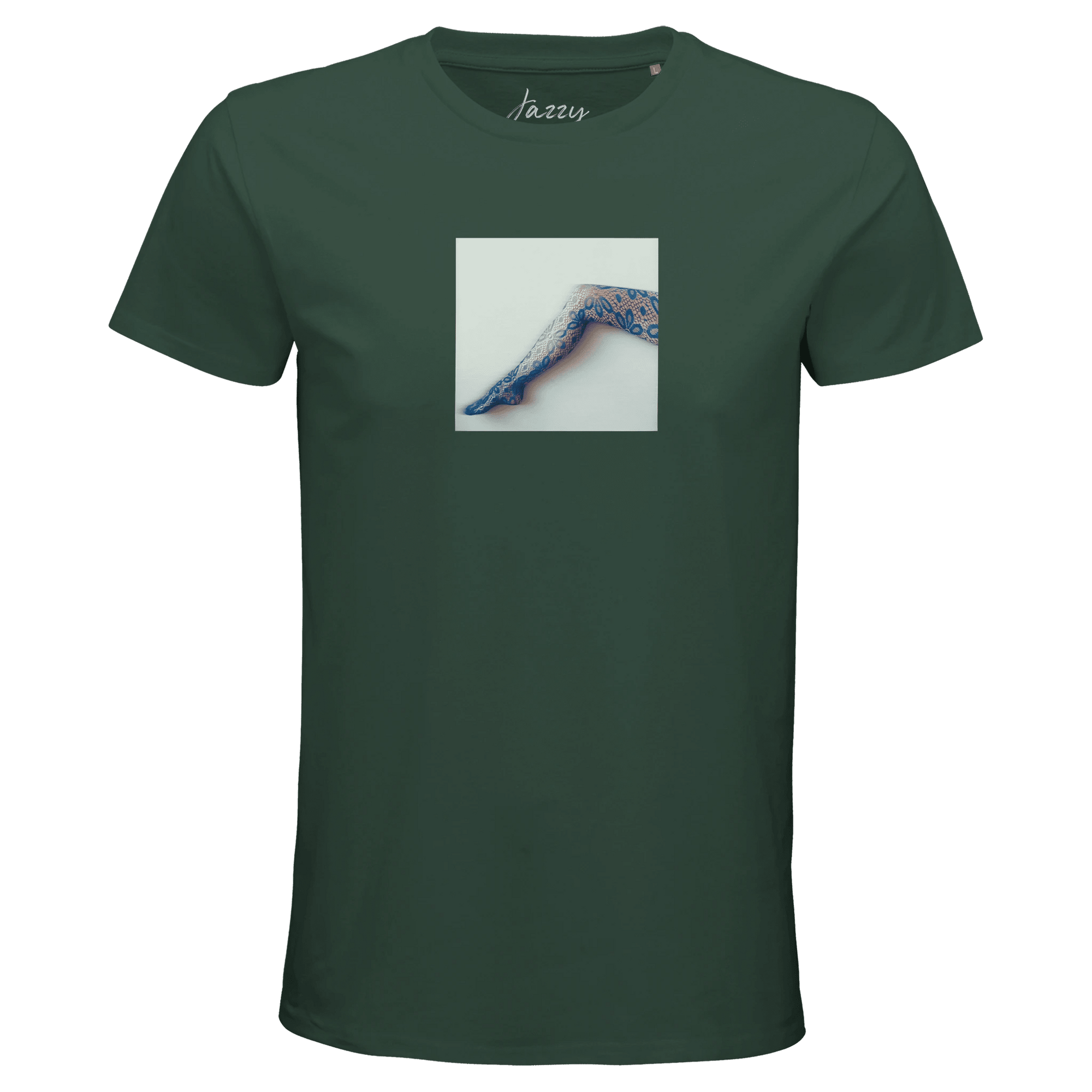 Jazzy - "Lacey Leg" T-shirt Bottle Green XS 1