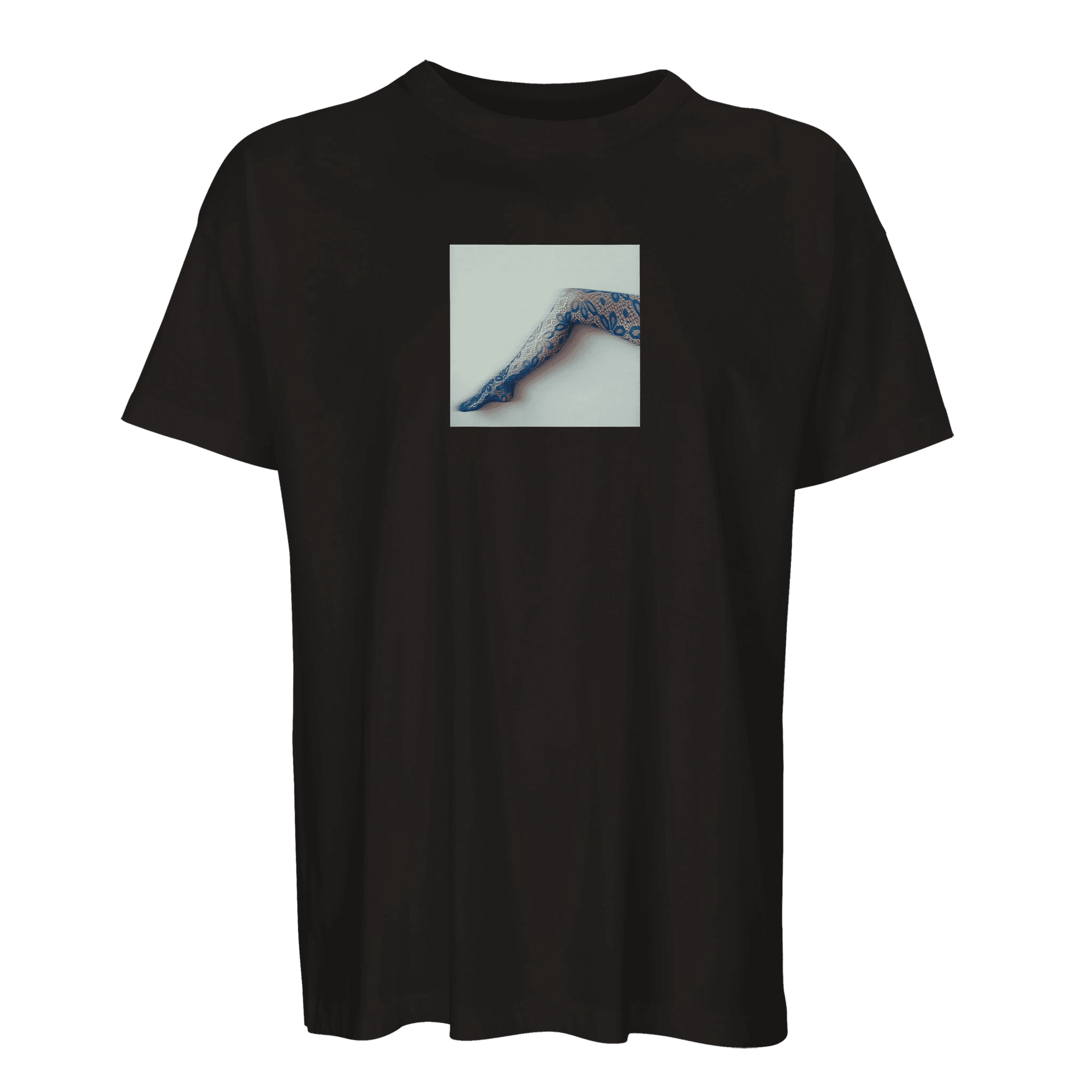 Jazzy - "Lacey Leg" T-shirt Deep Black S 1