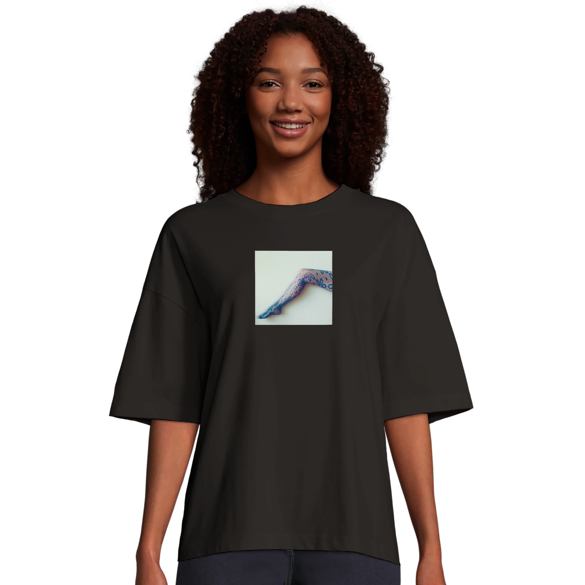 Jazzy - "Lacey Leg" T-shirt Deep Black XS 22