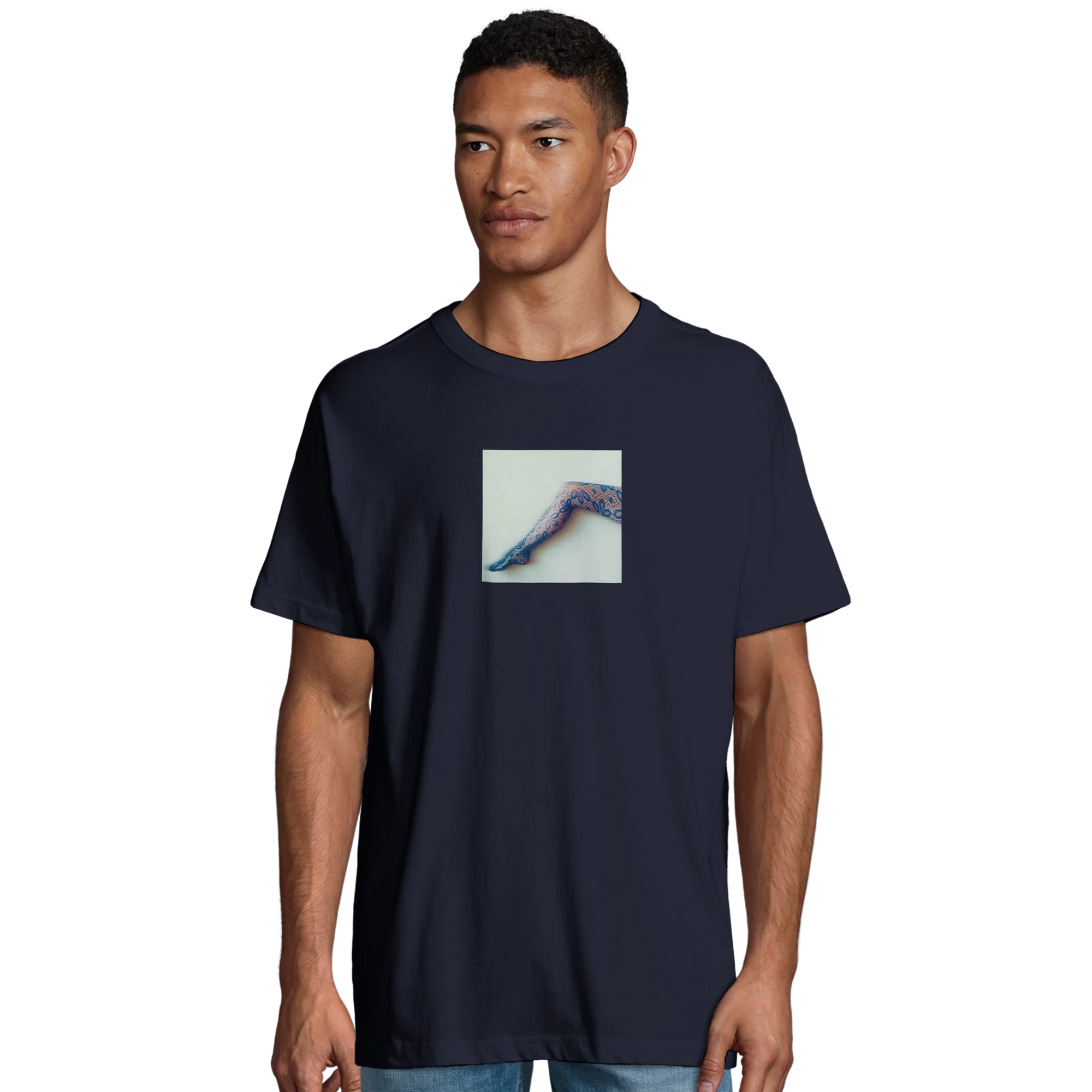 Jazzy - "Lacey Leg" T-shirt French Navy S 4