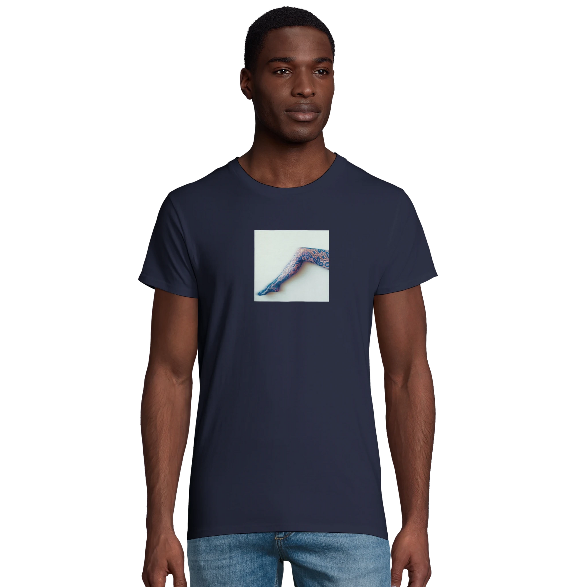 Jazzy - "Lacey Leg" T-shirt French Navy XS 4