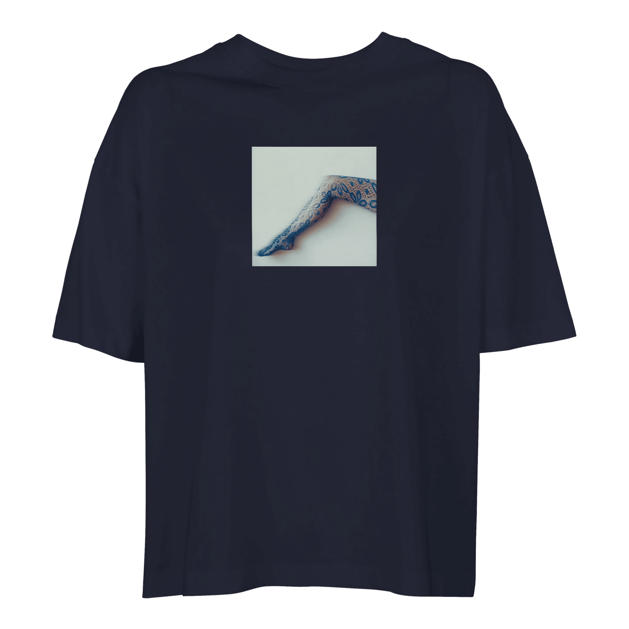 Jazzy - "Lacey Leg" T-shirt French Navy XS 24