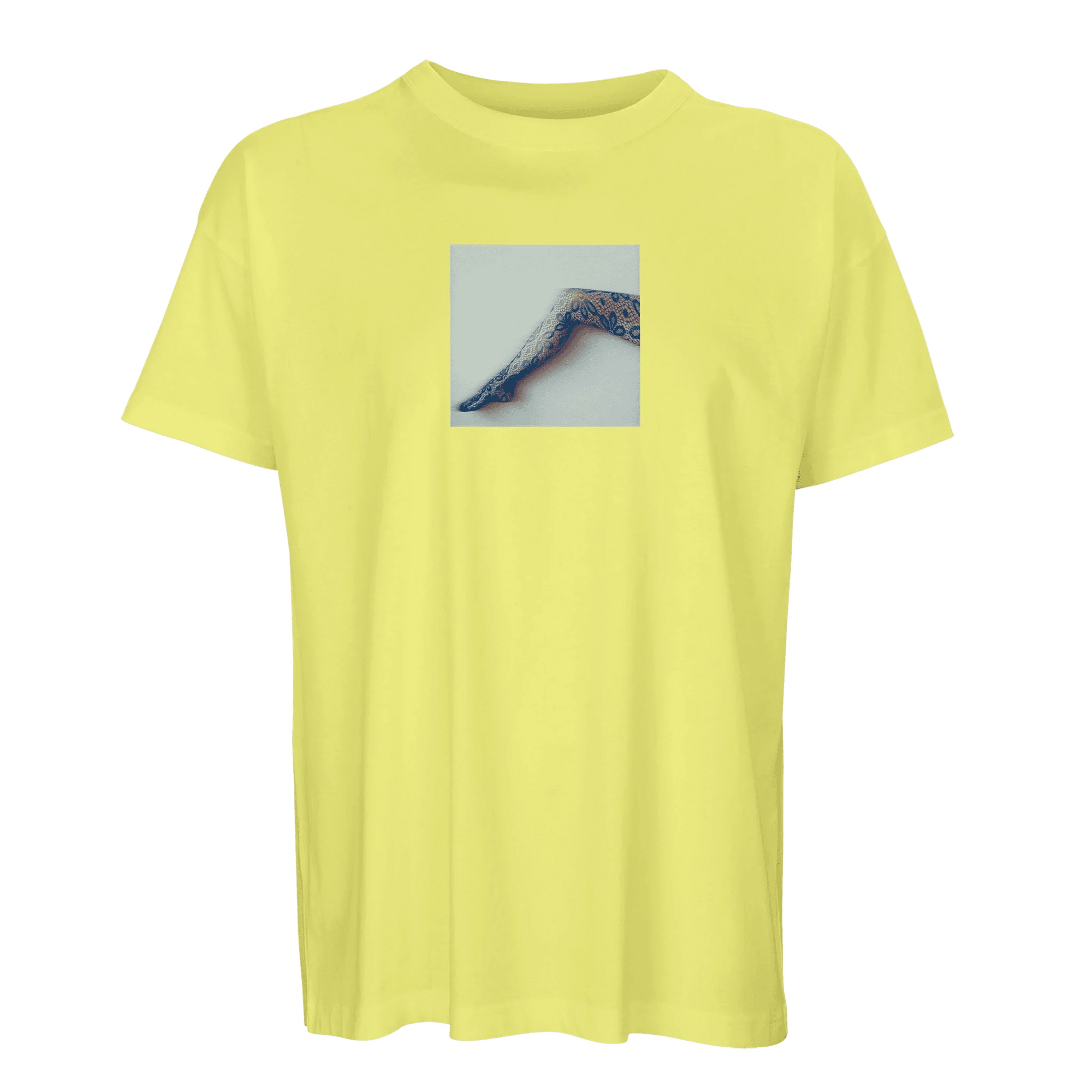 Jazzy - "Lacey Leg" T-shirt Light Yellow S 1