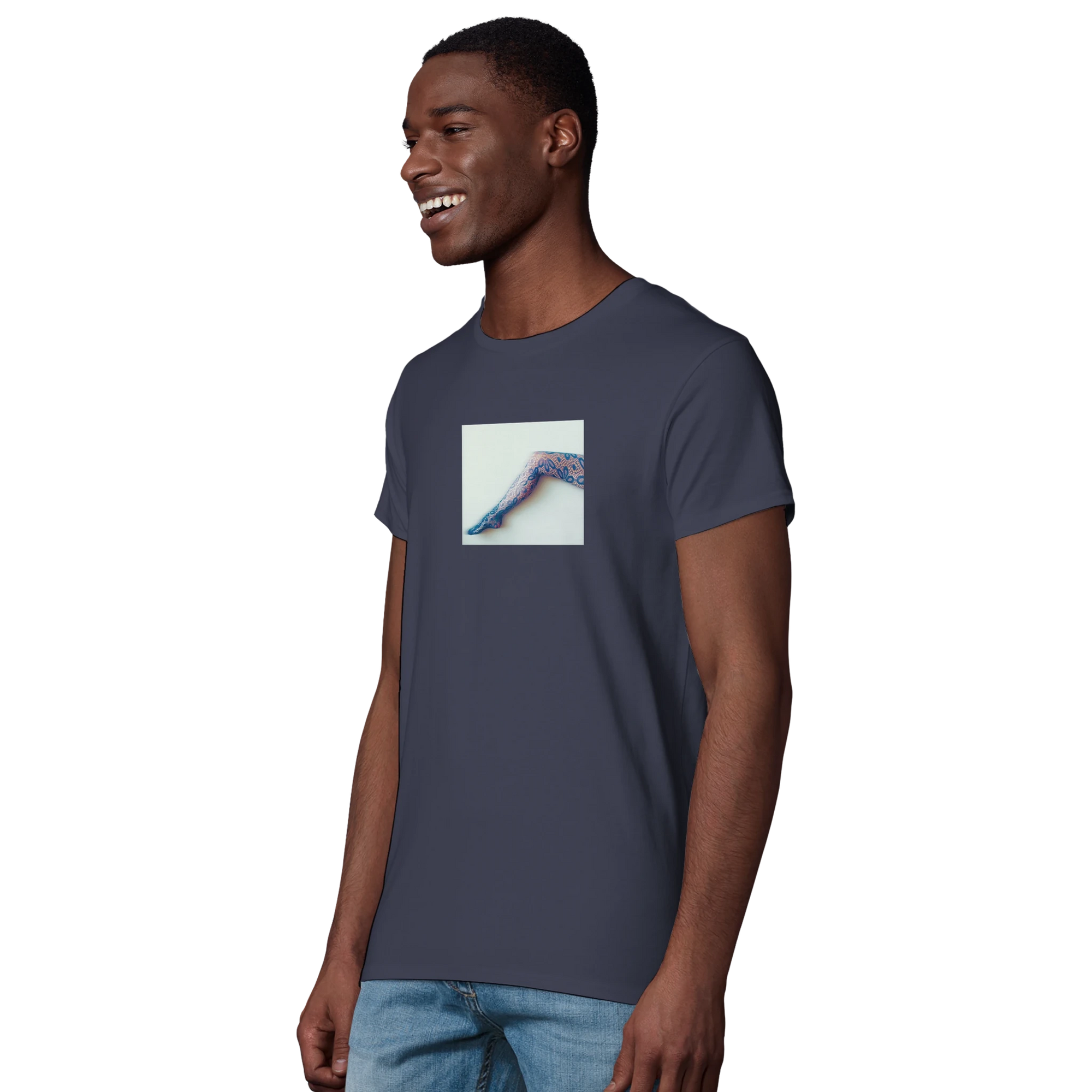 Jazzy - "Lacey Leg" T-shirt mouse grey XS 5