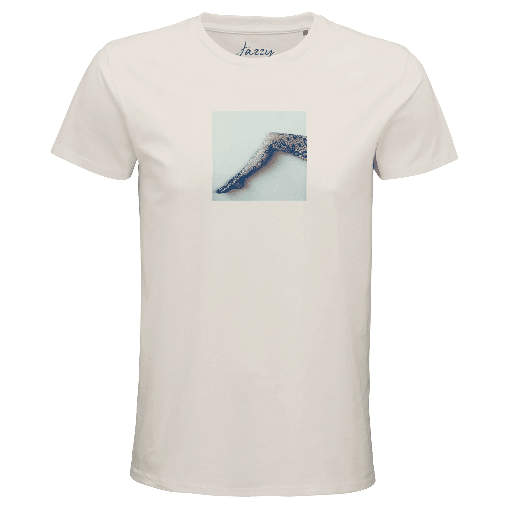 Jazzy - "Lacey Leg" T-shirt Off White XS 1