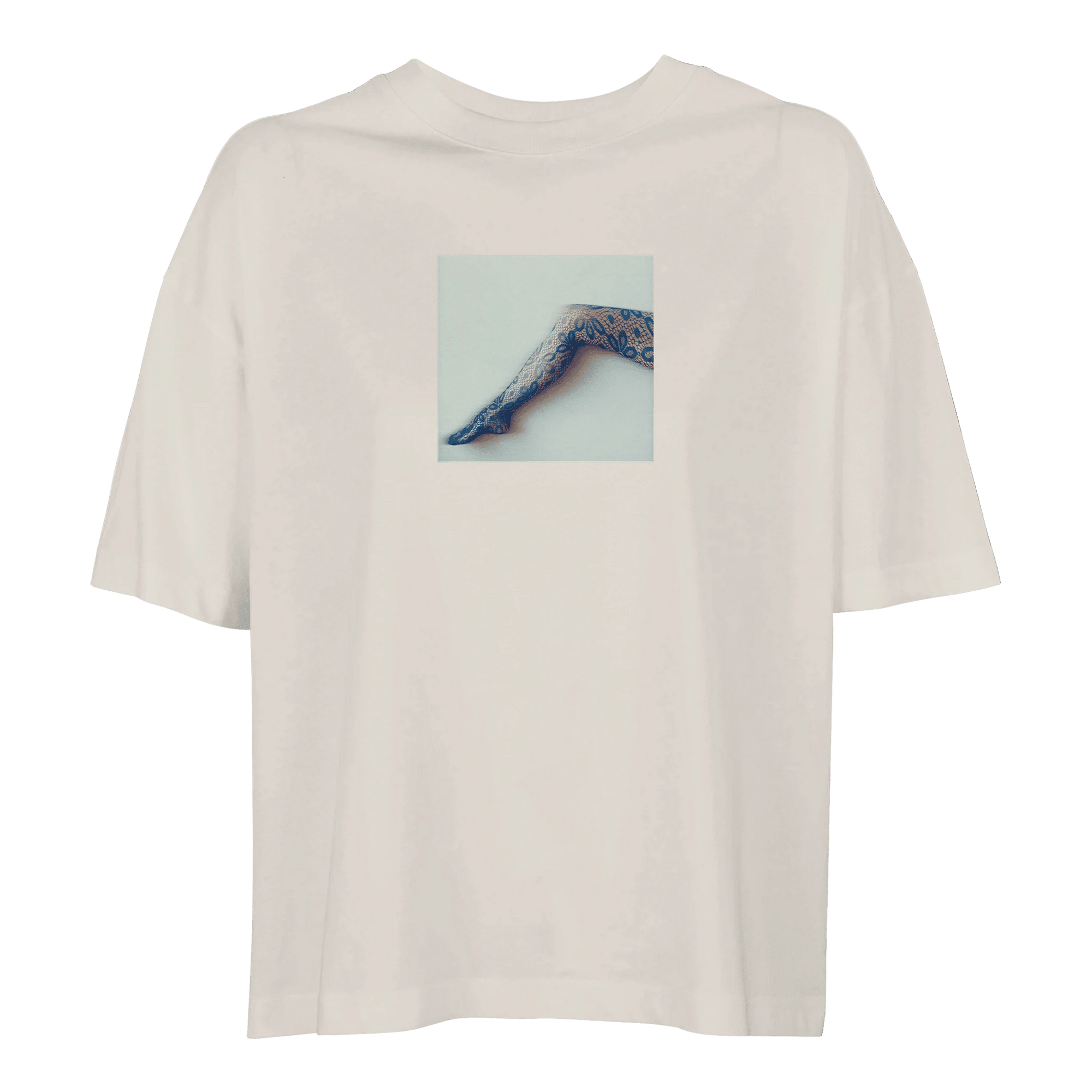 Jazzy - "Lacey Leg" T-shirt Off White XS 9