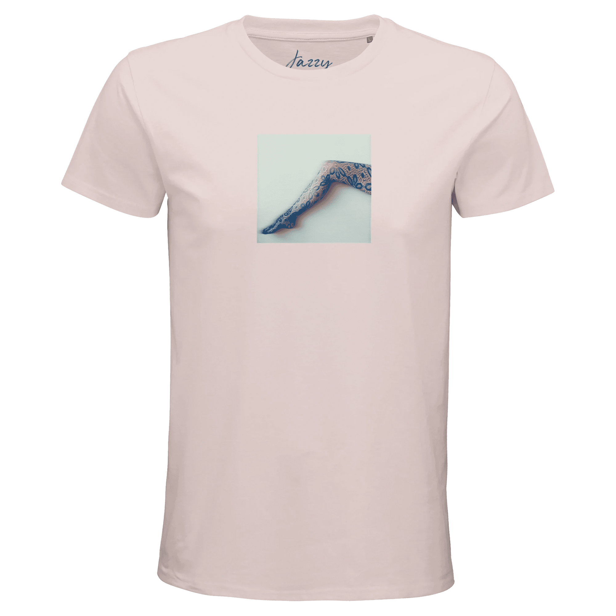 Jazzy - "Lacey Leg" T-shirt Pale Pink XS 1