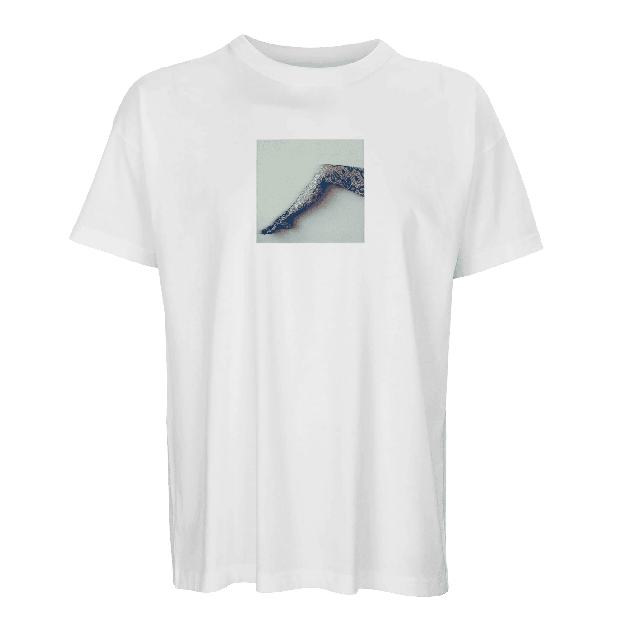 Jazzy - "Lacey Leg" T-shirt White S 3