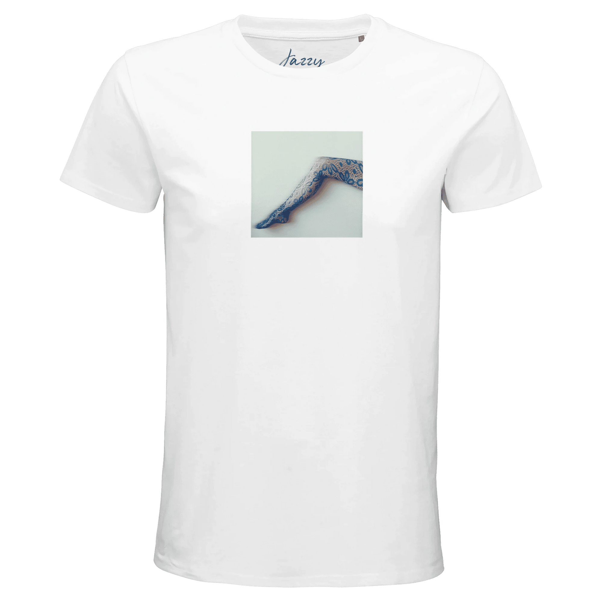 Jazzy - "Lacey Leg" T-shirt White XS 3