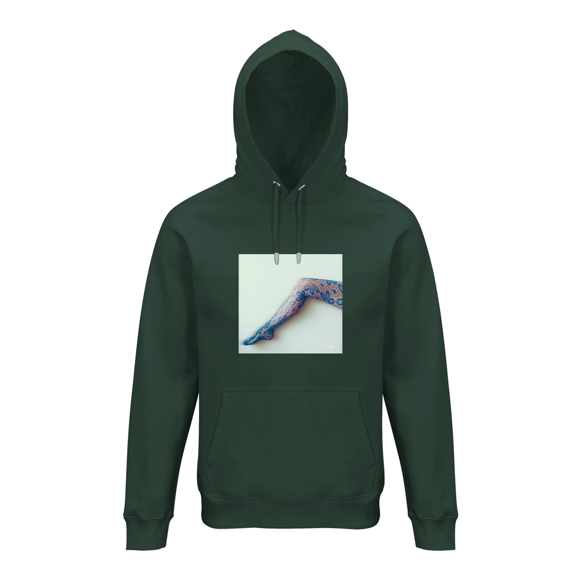Jazzy - "Lacey Leg" Hoodie Bottle Green 1