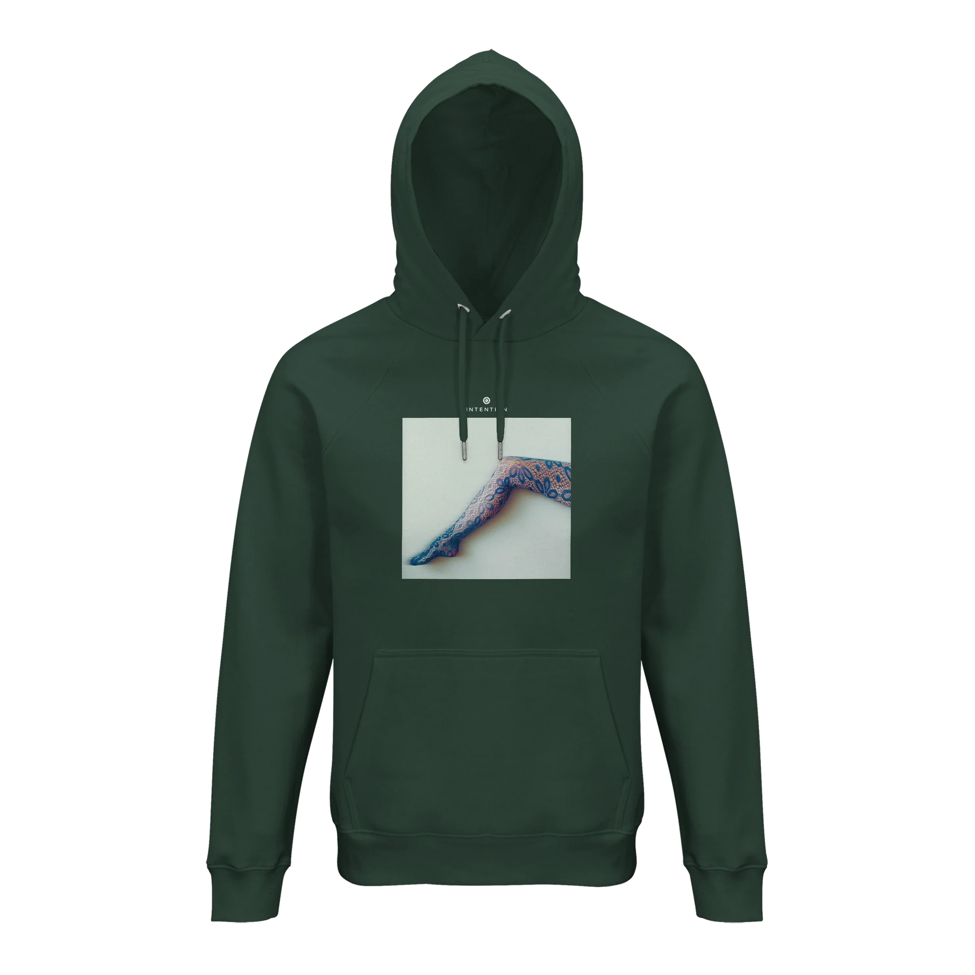 Jazzy - "Lacey Leg" Hoodie Bottle Green 1