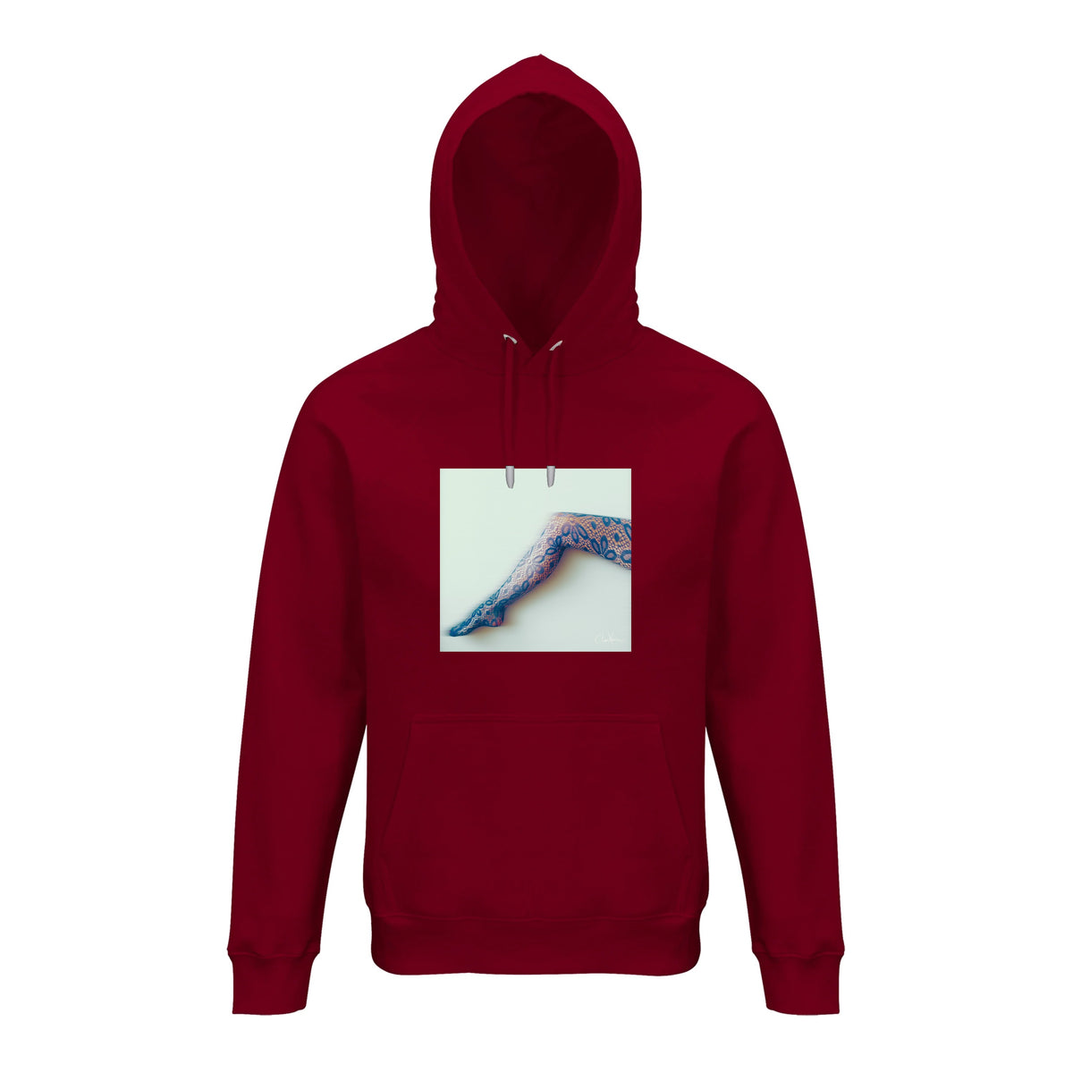 Jazzy - "Lacey Leg" Hoodie Burgundy 1