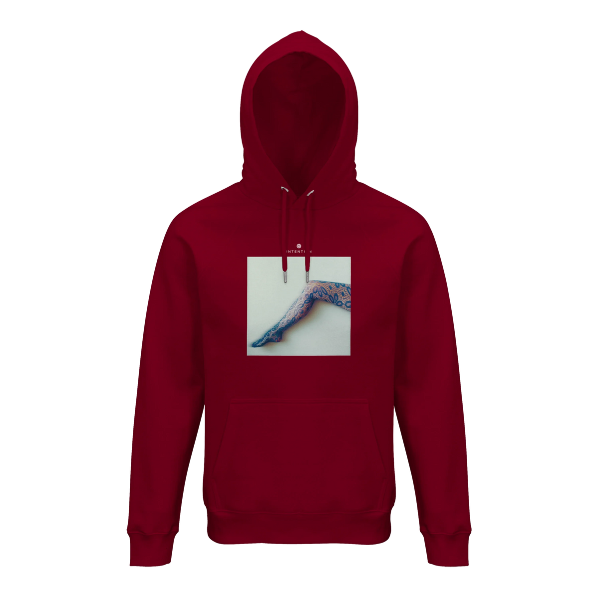 Jazzy - "Lacey Leg" Hoodie Burgundy 1