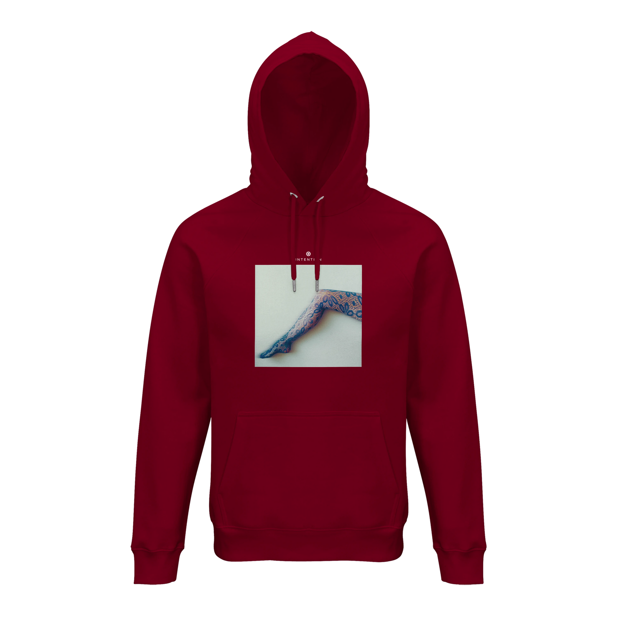 Jazzy - "Lacey Leg" Hoodie Burgundy 1