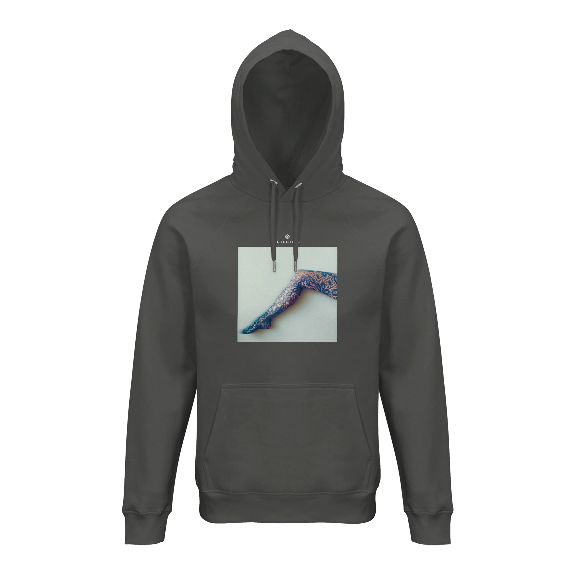 Jazzy - "Lacey Leg" Hoodie charcoal melange 1